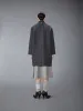 DOUBLE FACE MELTON SOLID DETACHABLE SHEARING COLLAR BAL COLLAR sold by Thom Browne