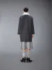 DOUBLE FACE MELTON SOLID DETACHABLE SHEARING COLLAR BAL COLLAR sold by Thom Browne