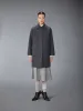 DOUBLE FACE MELTON SOLID DETACHABLE SHEARING COLLAR BAL COLLAR sold by Thom Browne