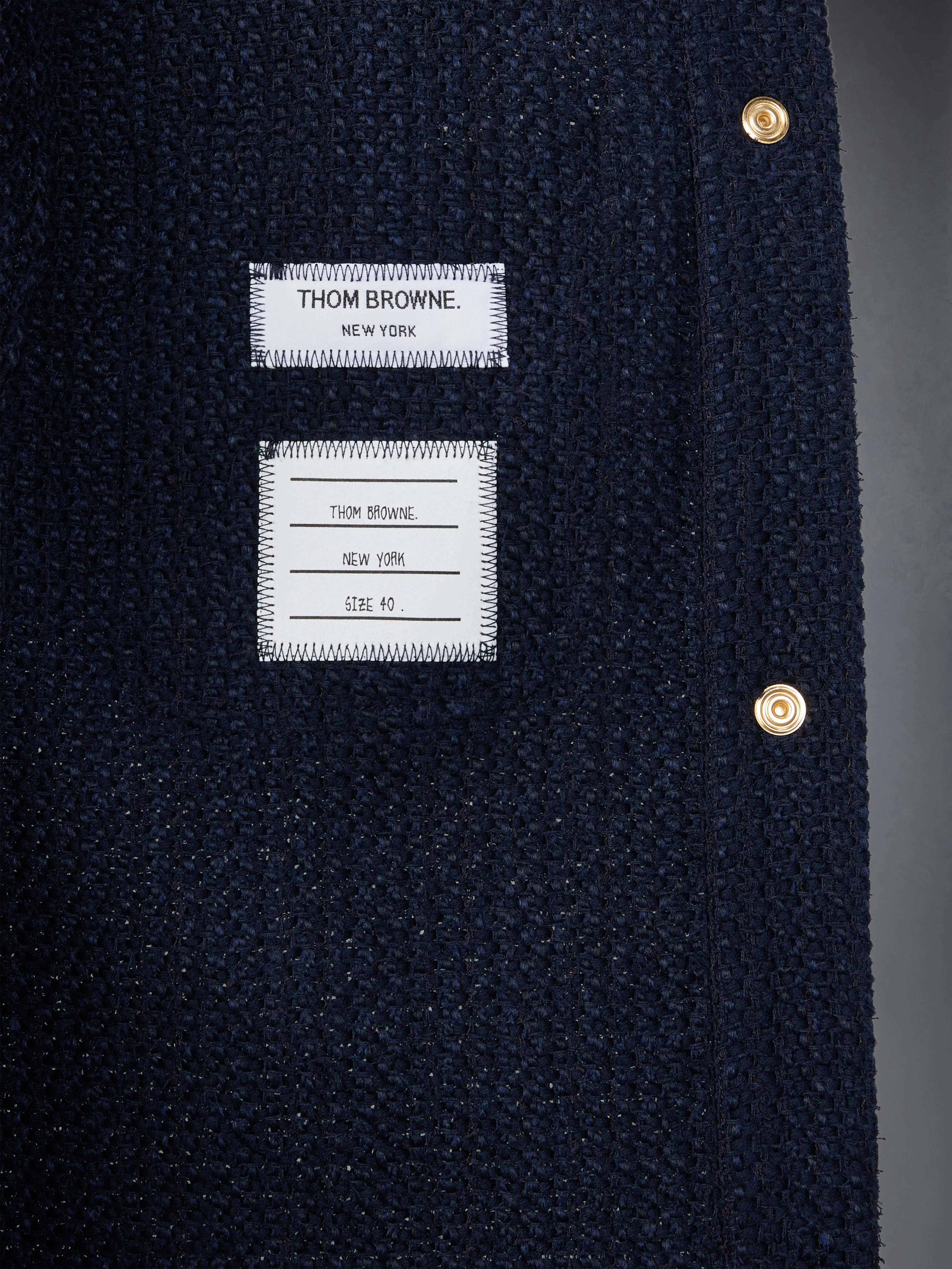 SOLID TWEED SHIRT JACKET sold by Thom Browne product image thumbnail 5