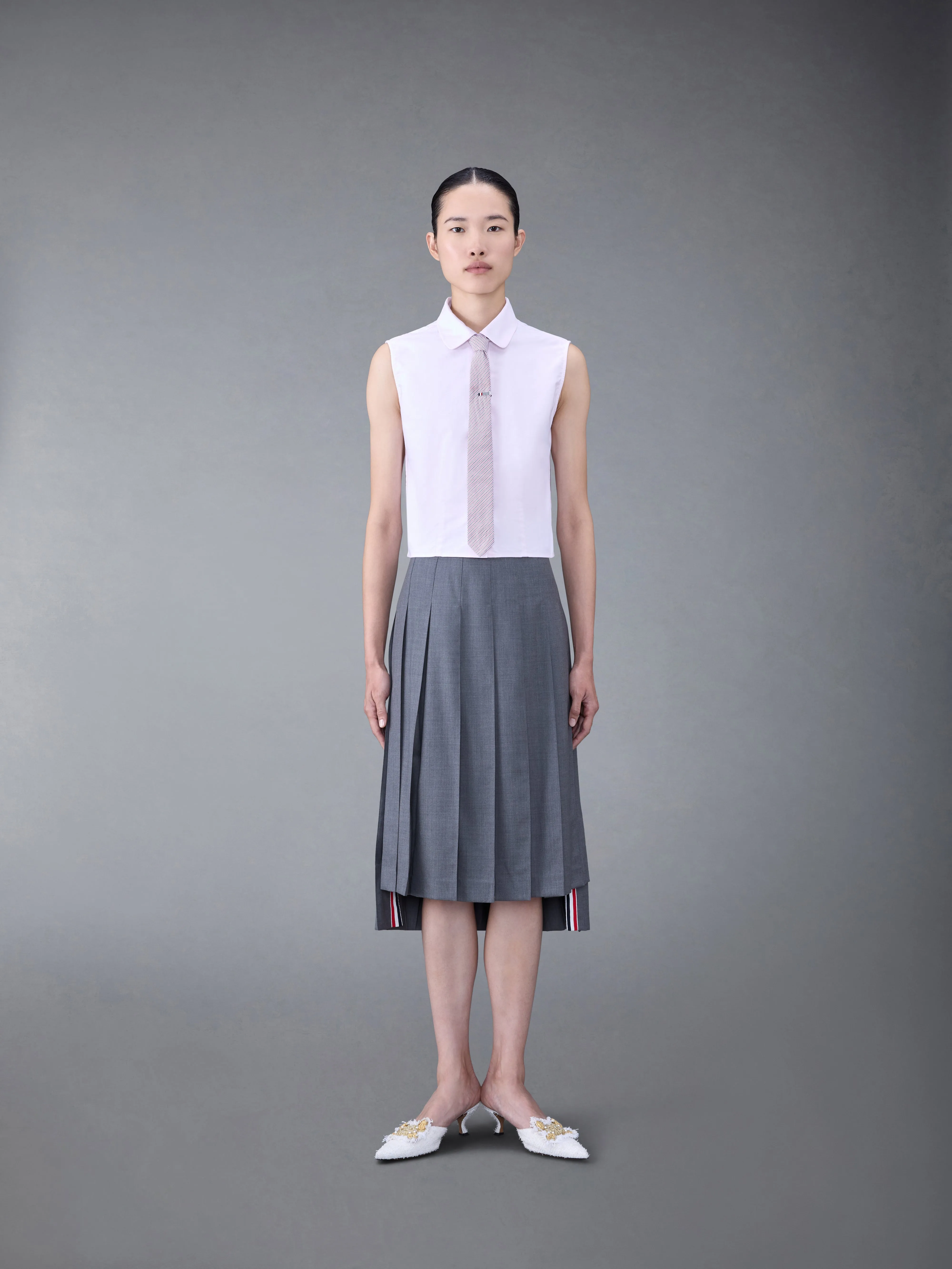 OXFORD SLEEVELESS BLOUSE sold by Thom Browne product image thumbnail 3