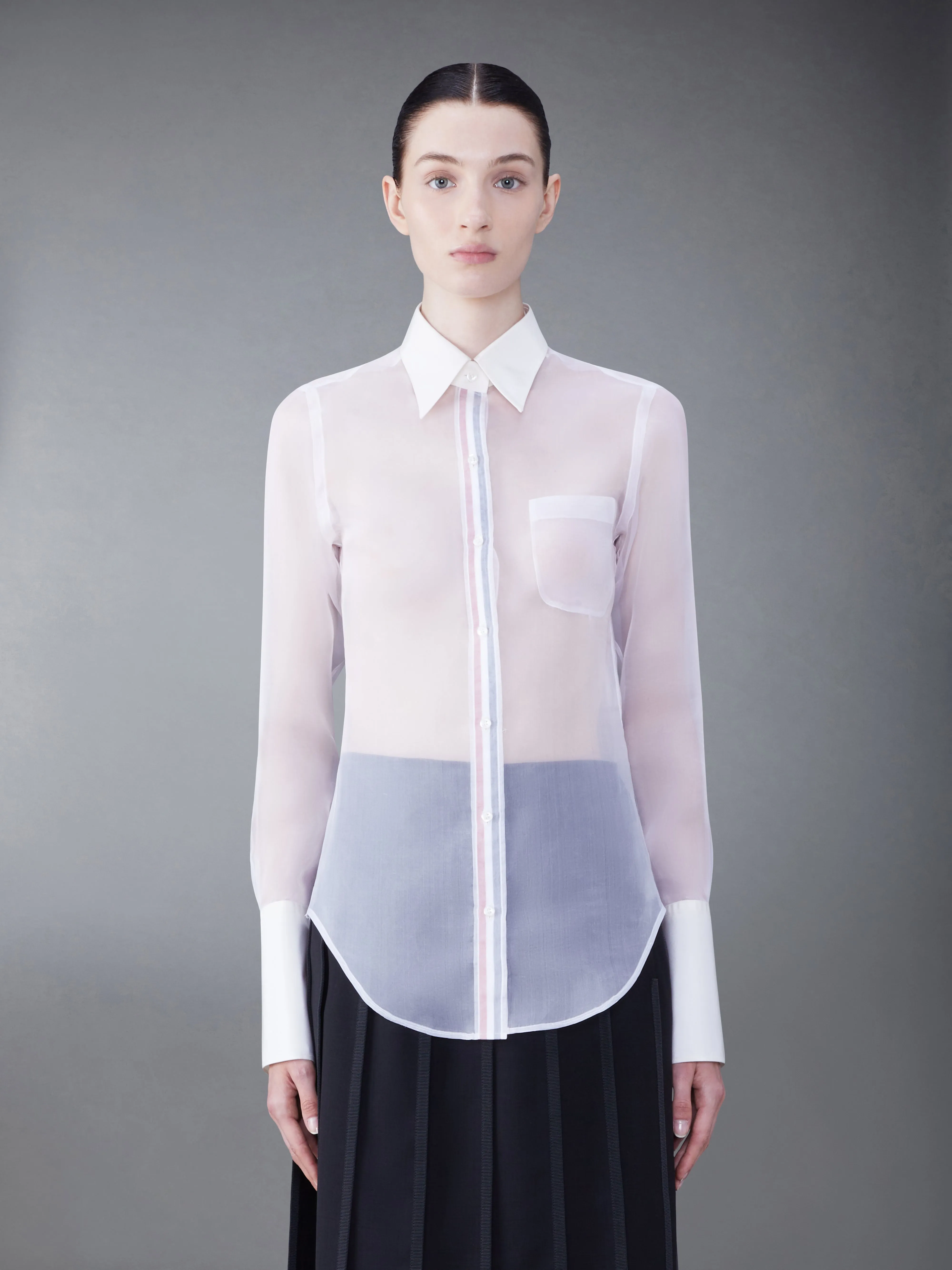 ORGANZA CLASSIC SHIRT sold by Thom Browne product image thumbnail 2