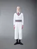 CASHMERE CABLE V-NECK VEST sold by Thom Browne