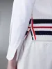 CASHMERE CABLE V-NECK VEST sold by Thom Browne