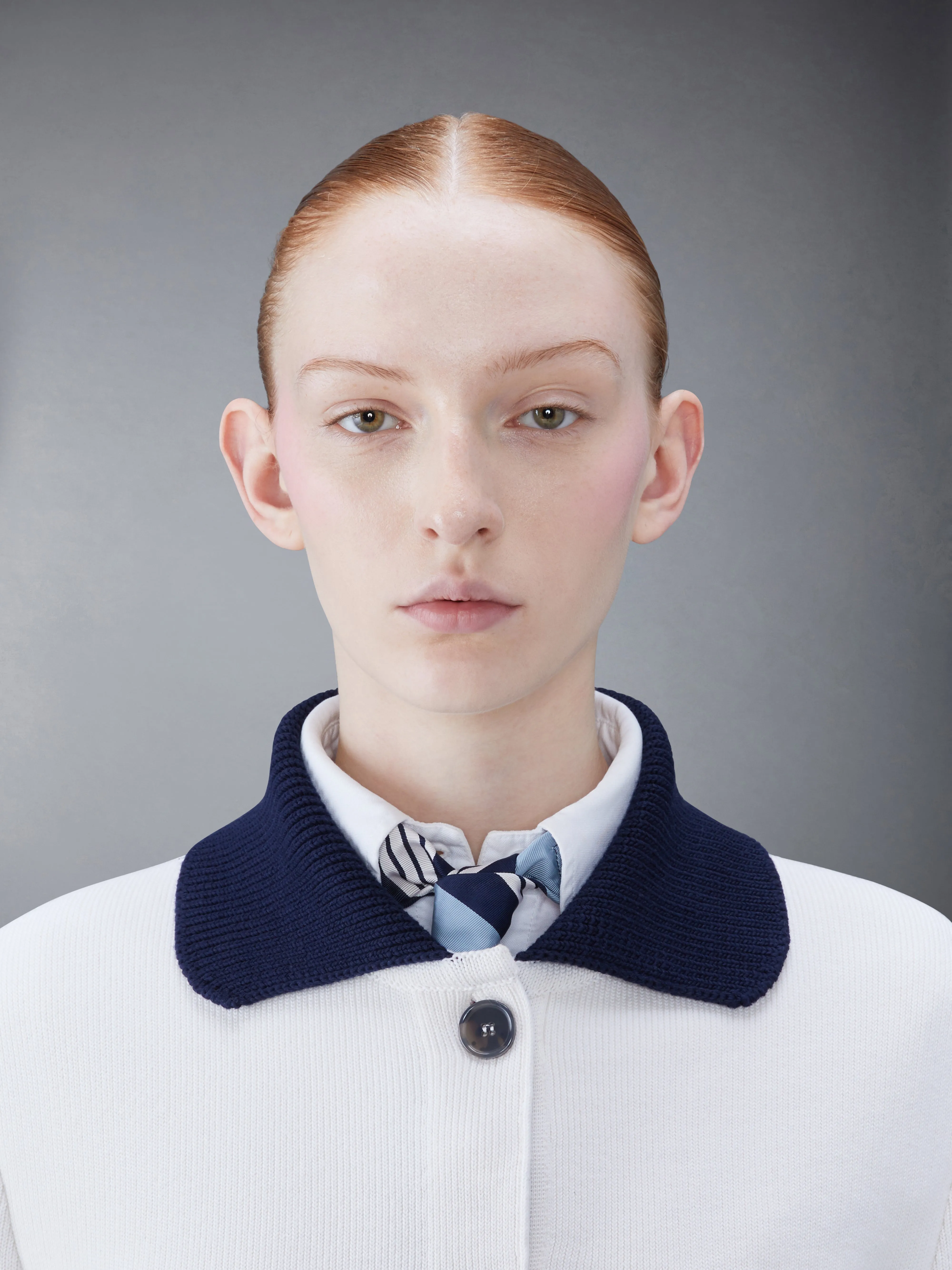 COTTON CASHMERE POLO COLLAR POCKET JACKET sold by Thom Browne product image thumbnail 5