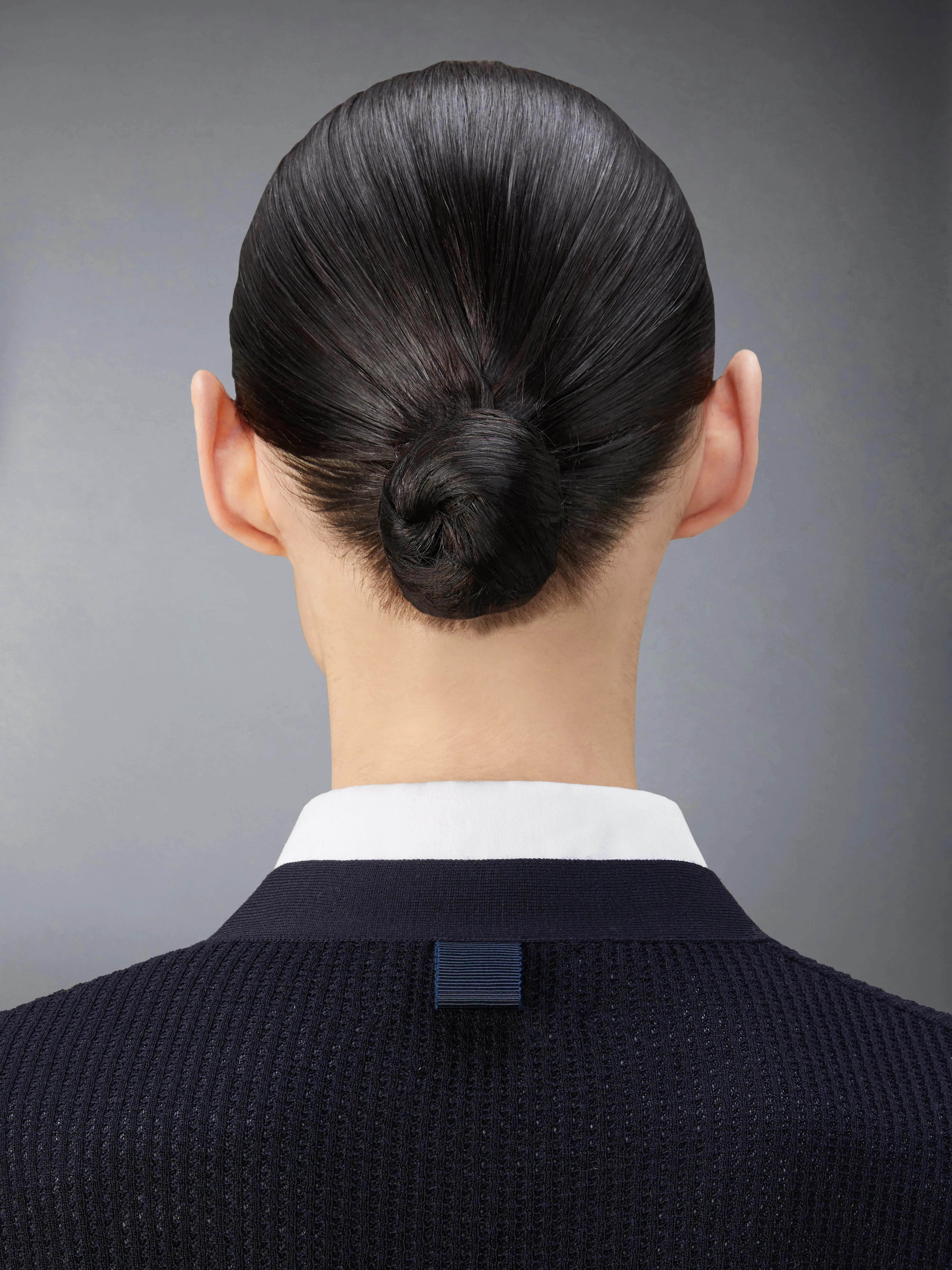 WOOL CREPE 4-BAR RELAXED FIT CARDIGAN sold by Thom Browne product image thumbnail 5