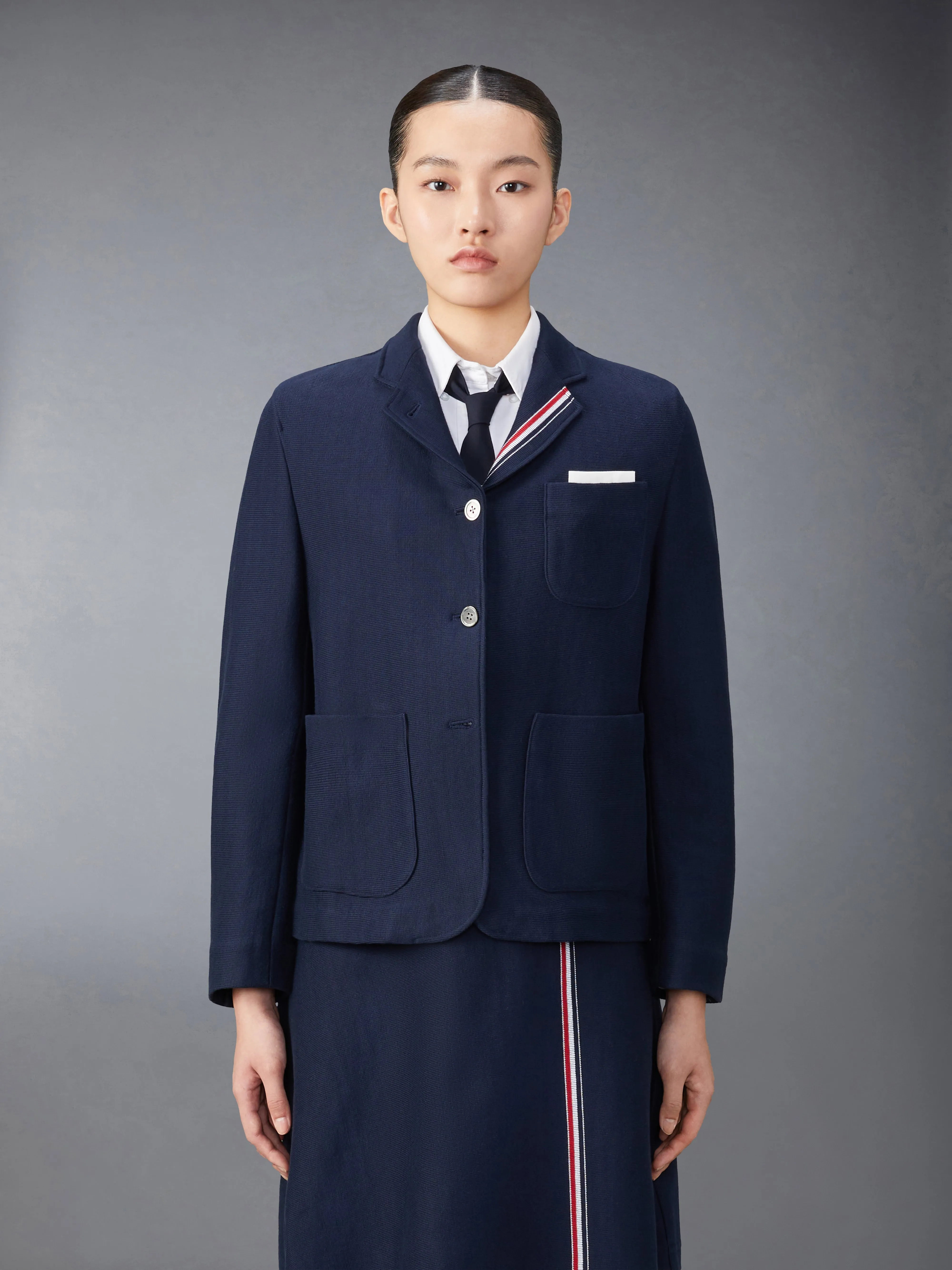 COTTON SACK JACKET sold by Thom Browne product image thumbnail 2