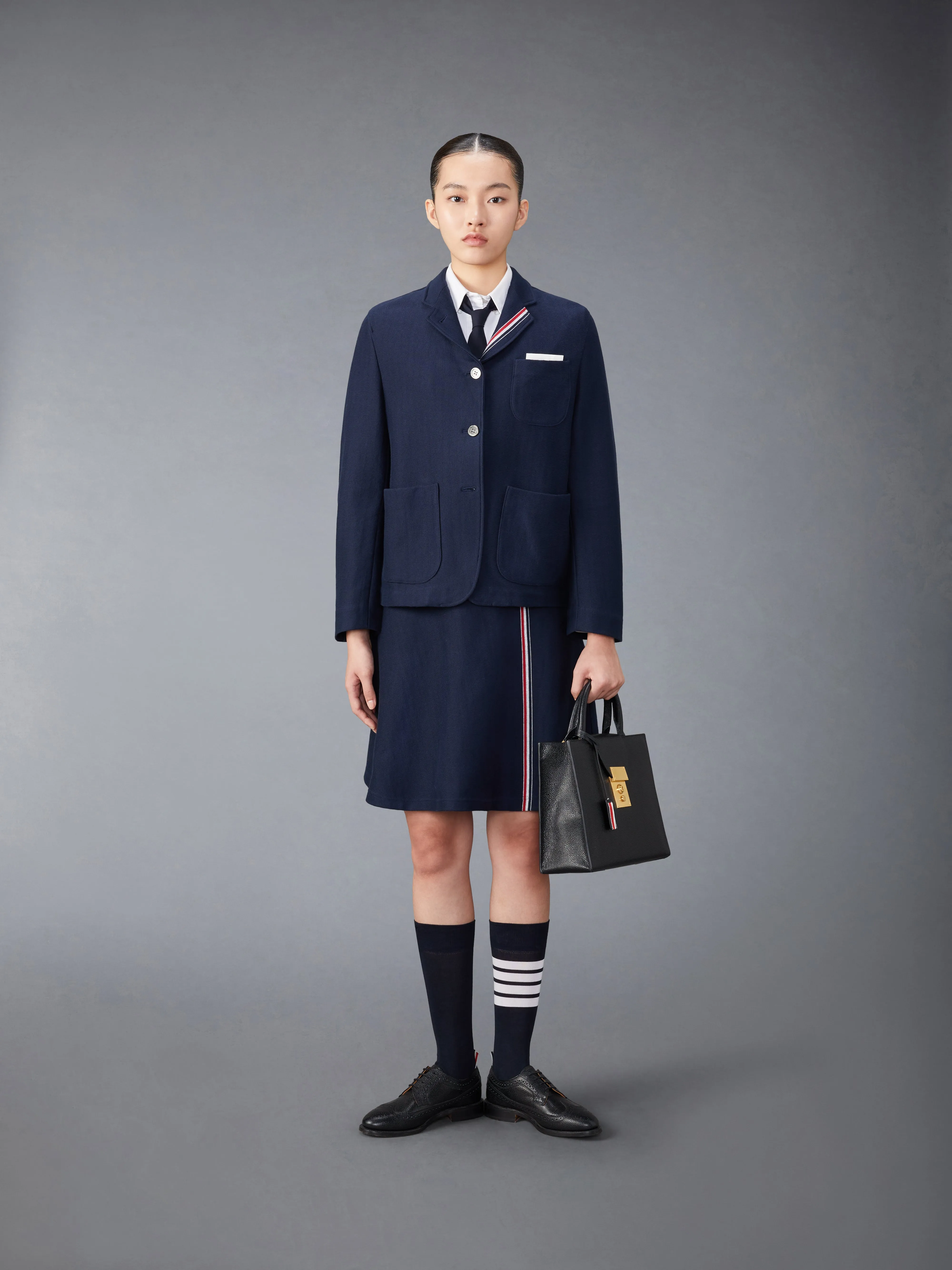 COTTON SACK JACKET sold by Thom Browne product image thumbnail 4