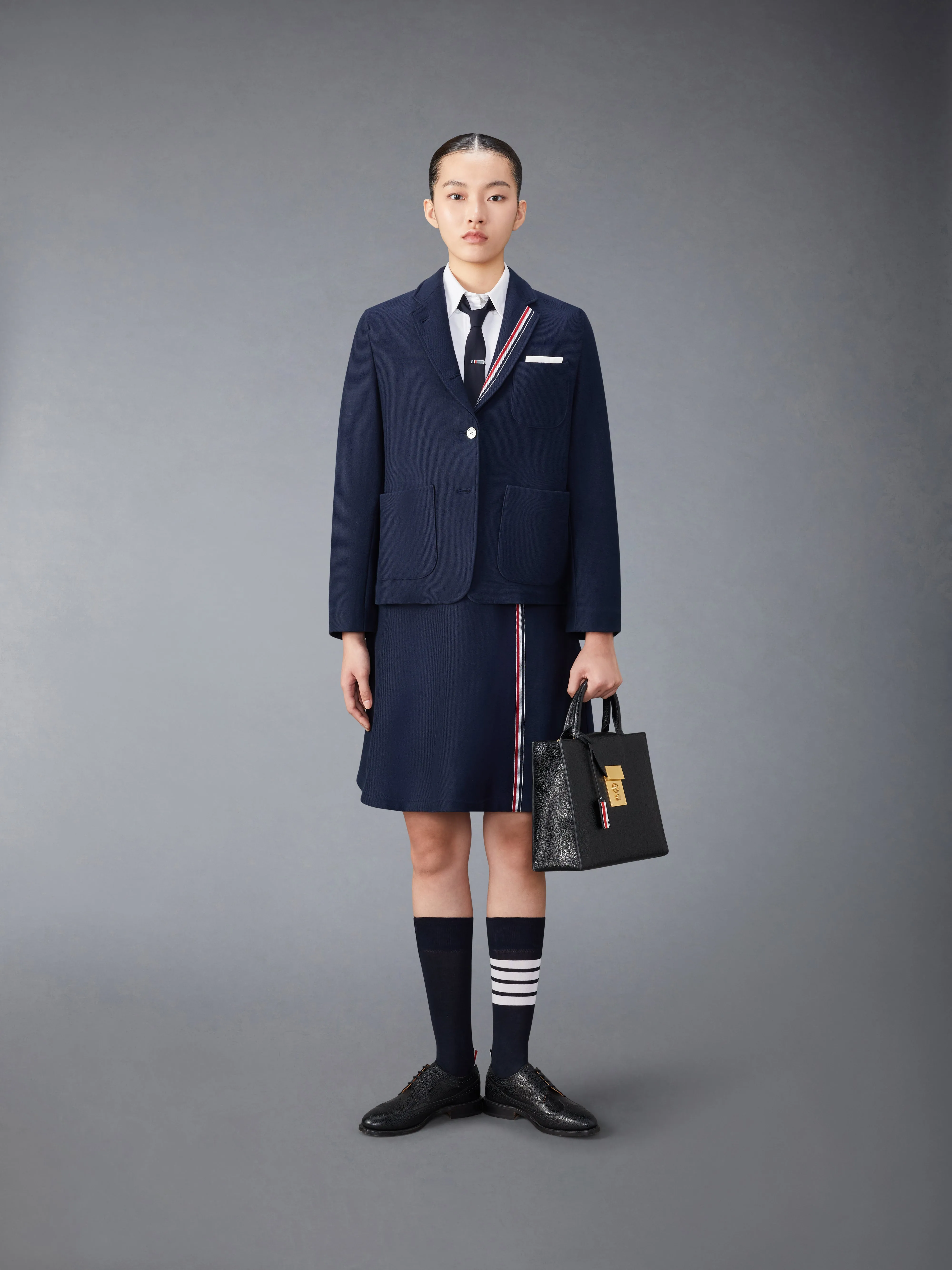COTTON SACK JACKET sold by Thom Browne product image thumbnail 3