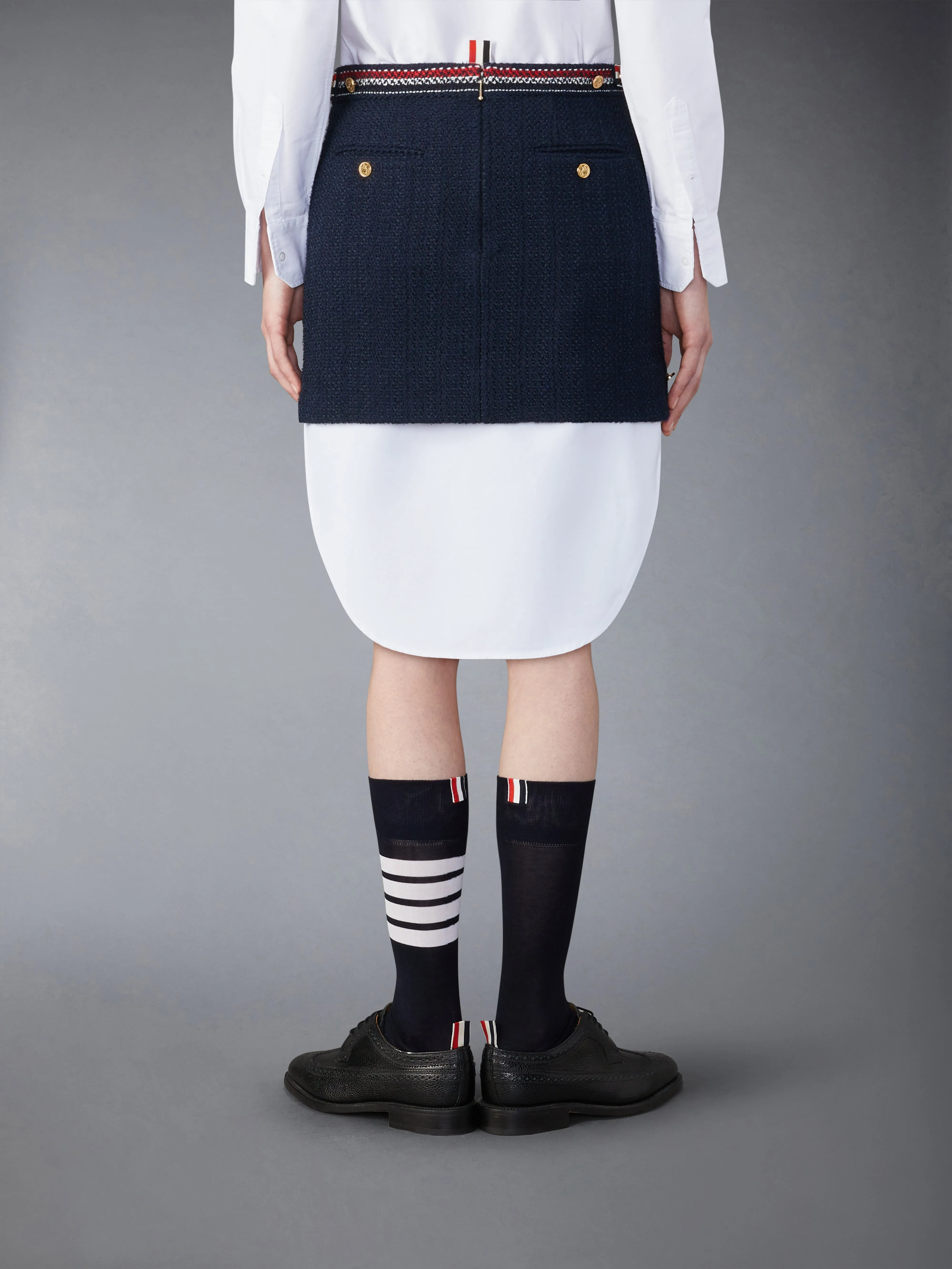 TWEED MINI SKIRT sold by Thom Browne product image thumbnail 3