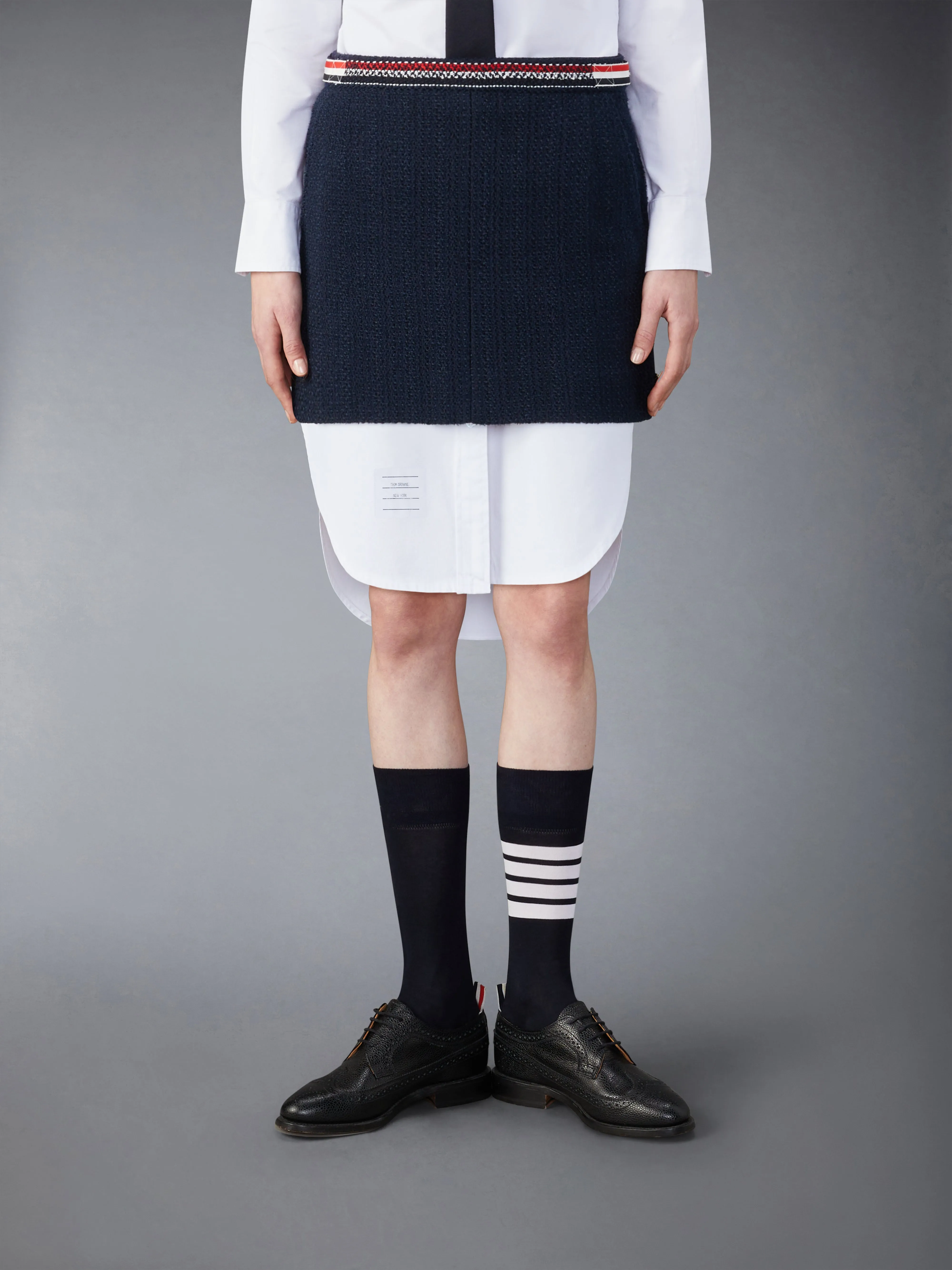 TWEED MINI SKIRT sold by Thom Browne