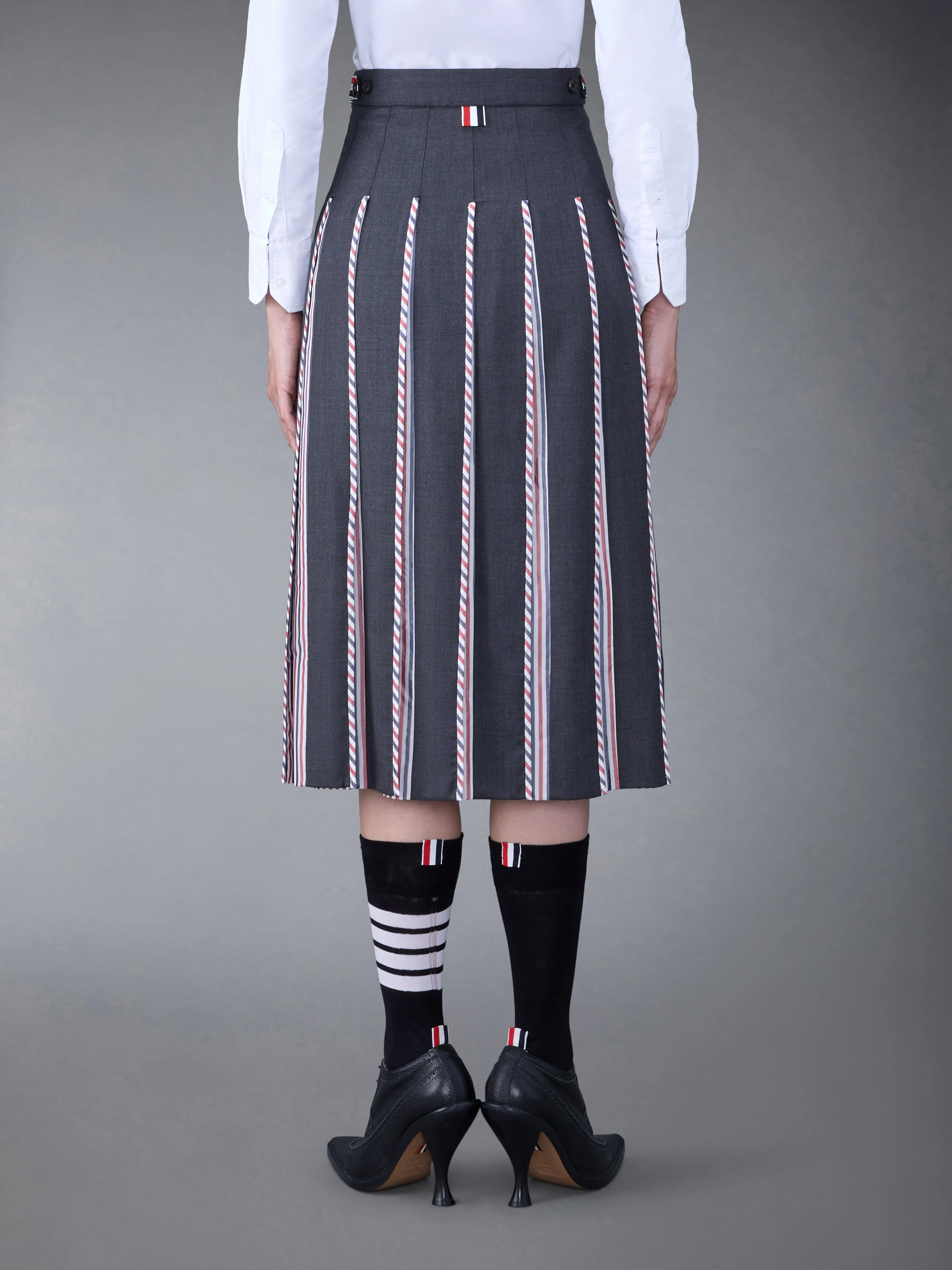 CLASSSIC TWILL PLEATED SKIRT sold by Thom Browne product image thumbnail 3