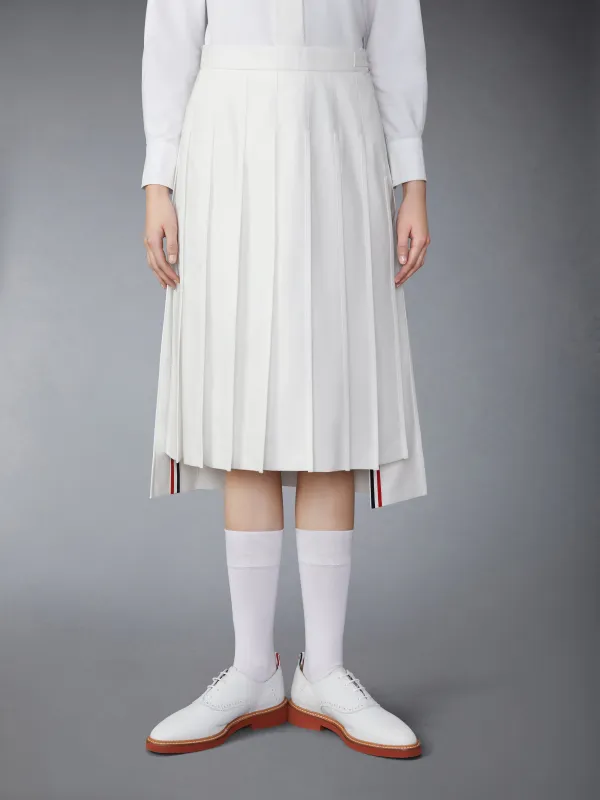 TYPEWRITER SELF TIPPING MIDI PLEATED SKIRT sold by Thom Browne