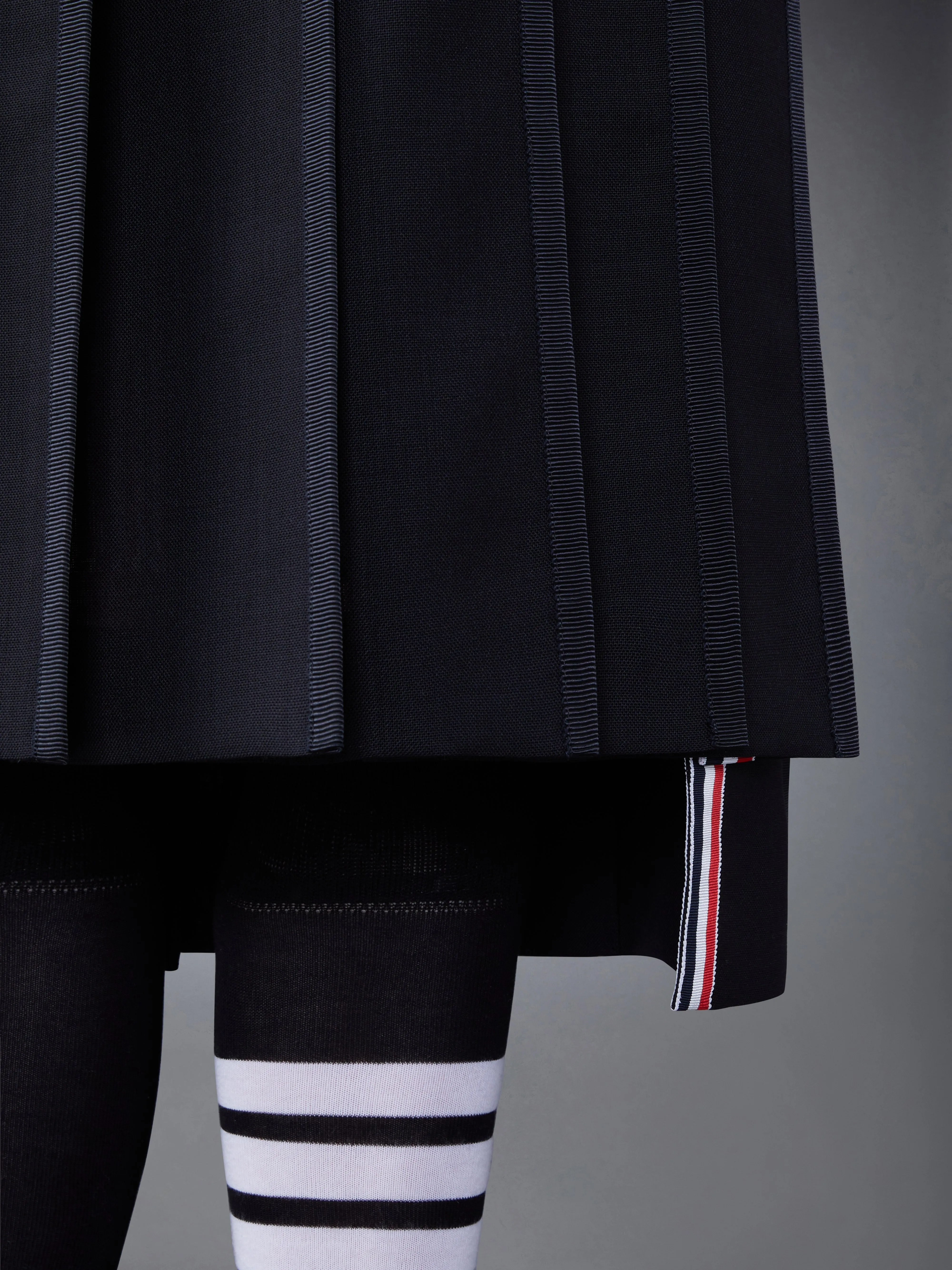 CLASSIC TIPPING PLEATED SKIRT sold by Thom Browne product image thumbnail 5
