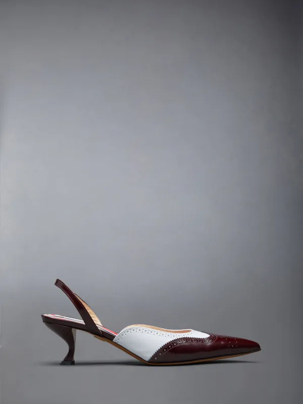 SPAZZOLATO WINGTIP SLINGBACK sold by Thom Browne