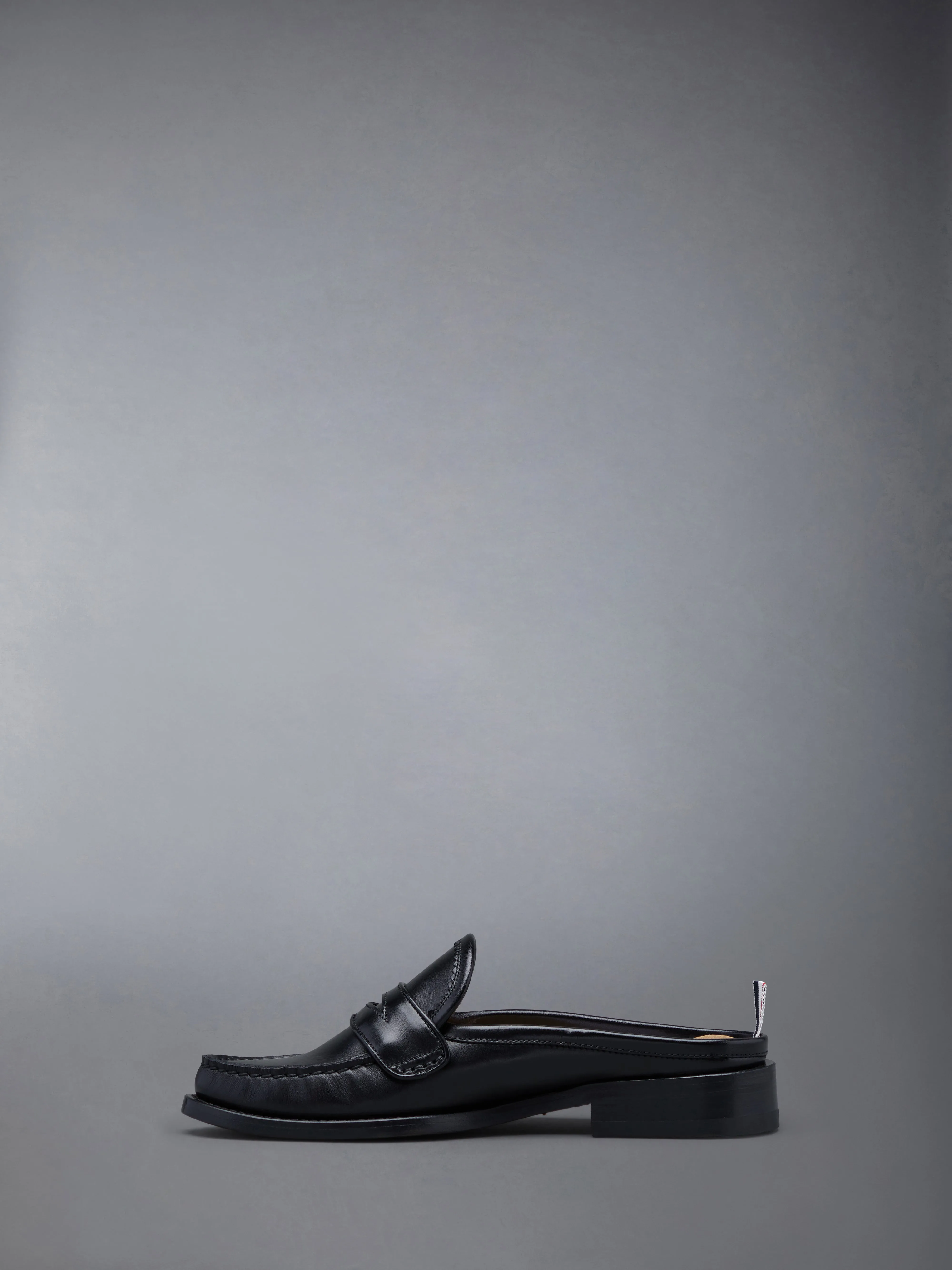 CALF FLEXIBLE LEATHER SOLE PENNY LOAFER MULE sold by Thom Browne product image thumbnail 3