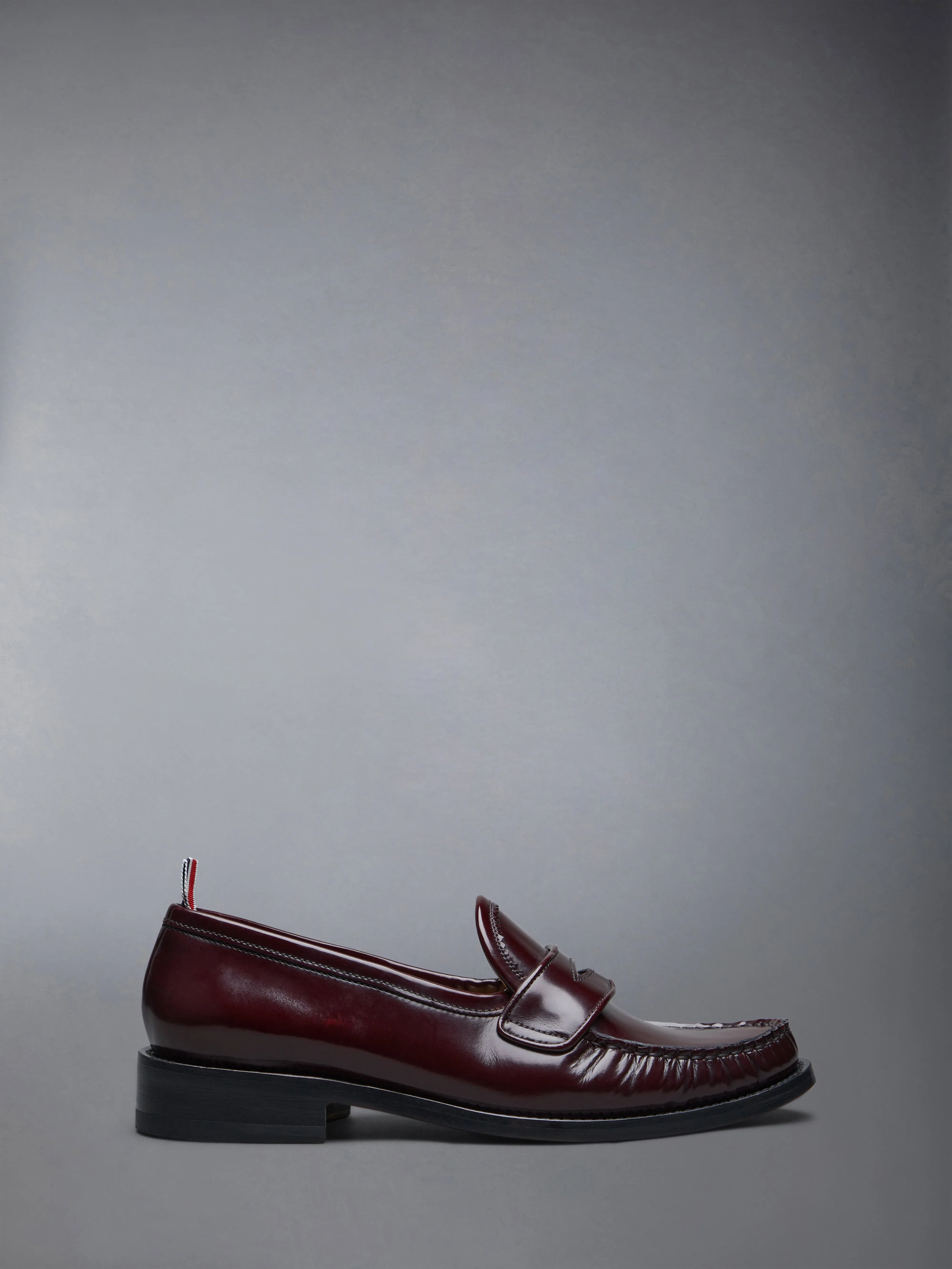 SPAZZOLATO PLEATED VARSITY LOAFER sold by Thom Browne