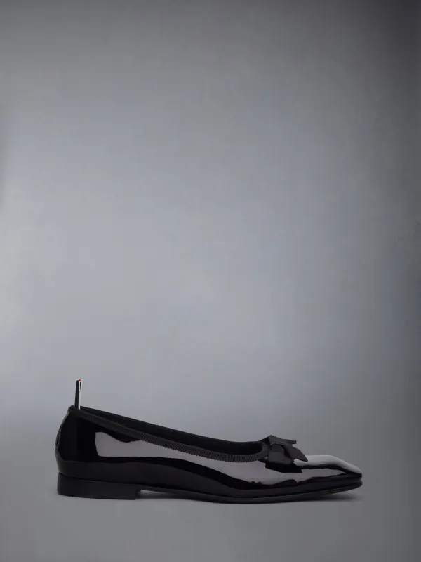 SOFT PATENT LEATHER SOLE OPERA BALLERINA sold by Thom Browne