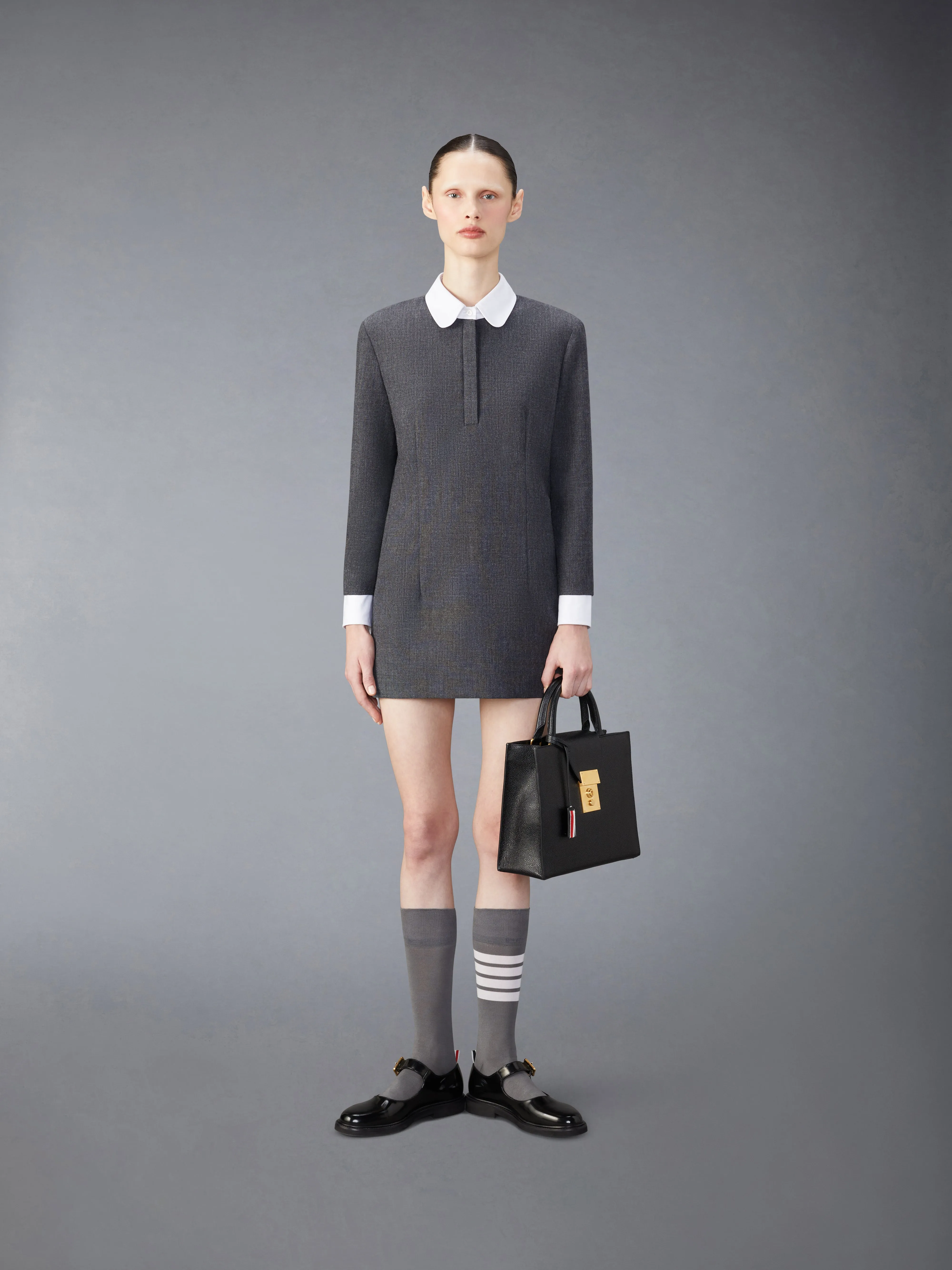 WOOL MINI SHIFT DRESS sold by Thom Browne product image thumbnail 4