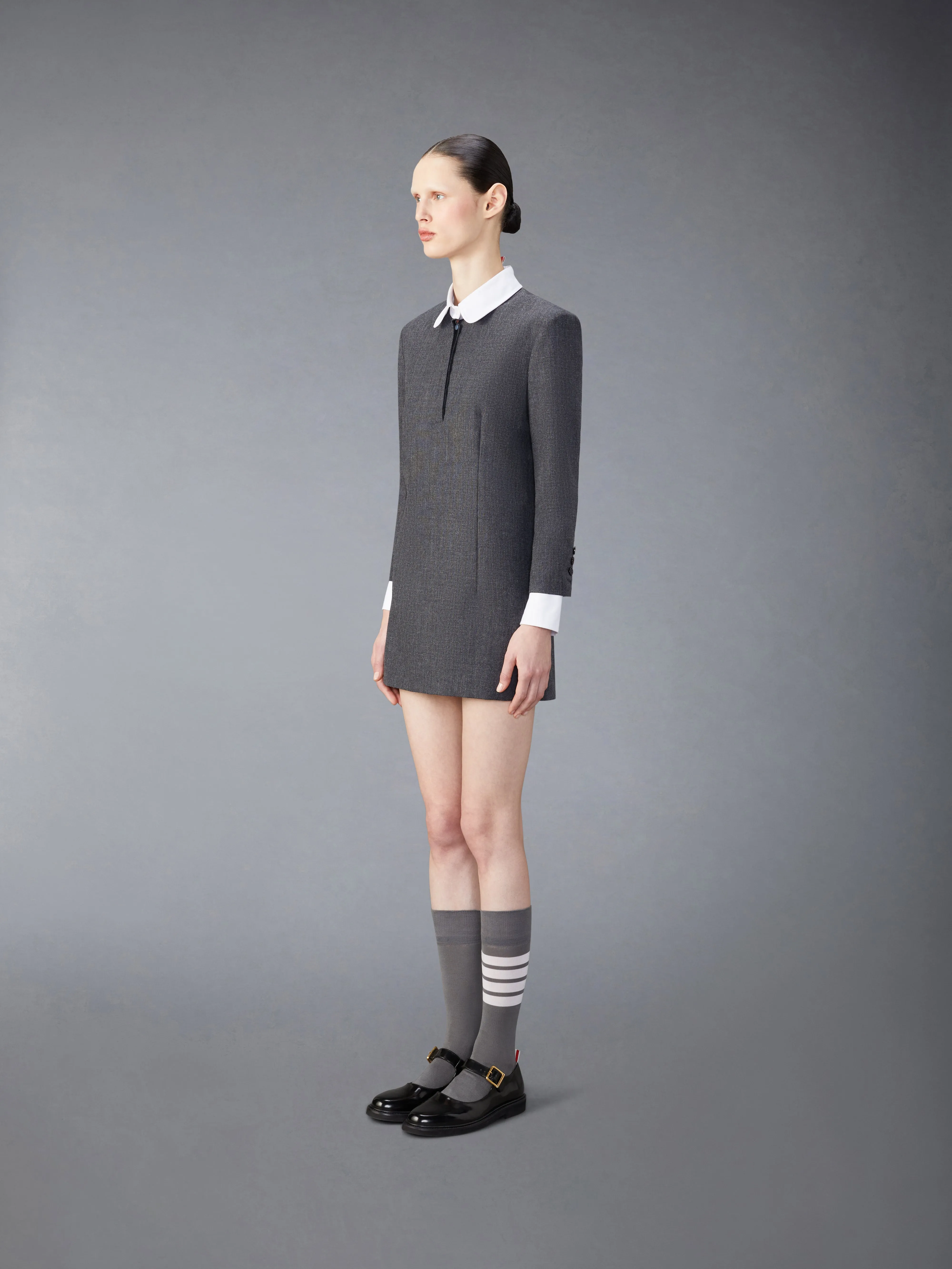 WOOL MINI SHIFT DRESS sold by Thom Browne product image thumbnail 2