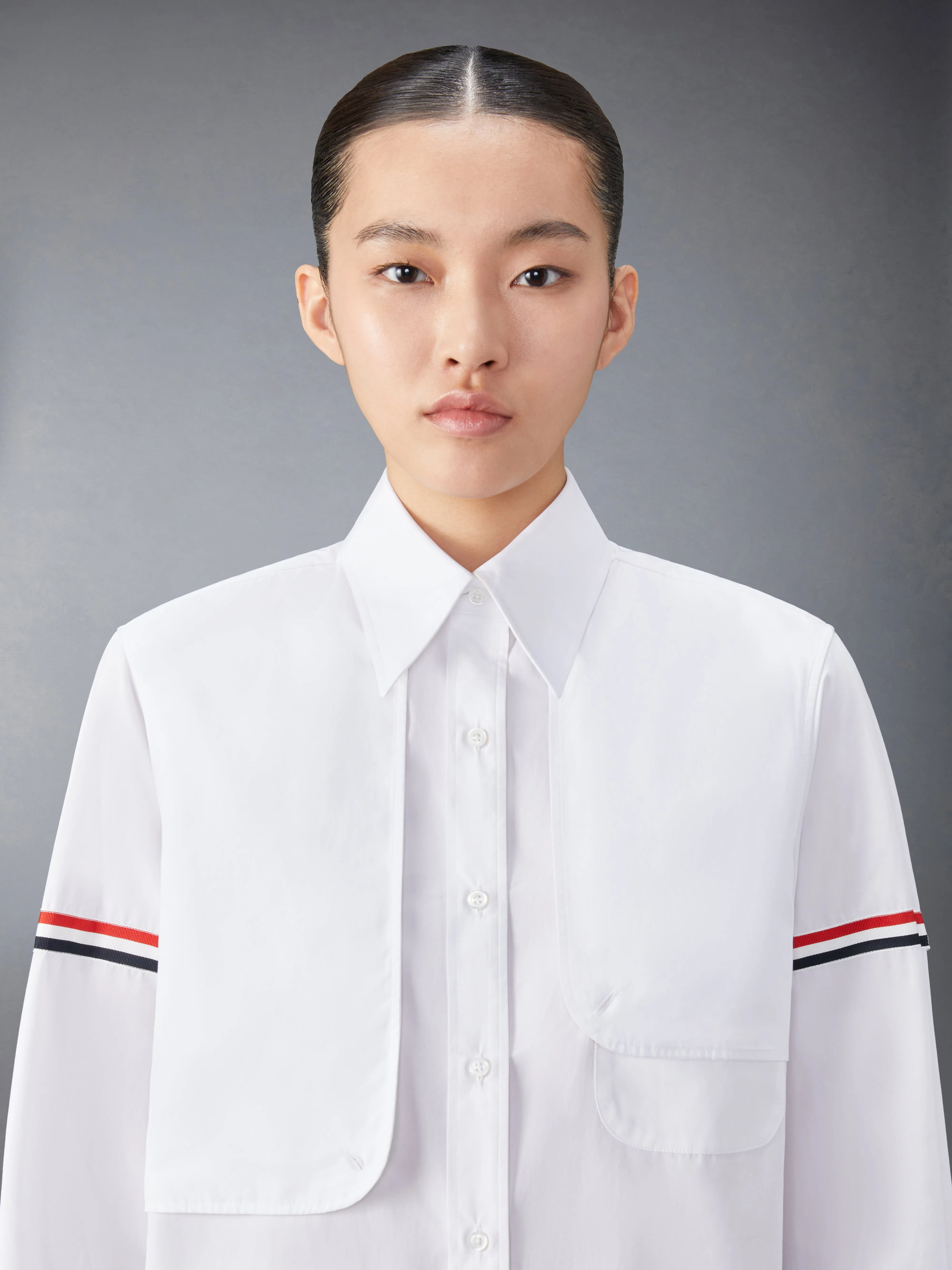 COTTON ARMBAND EASY FIT MAXI SHIRTDRESS sold by Thom Browne product image thumbnail 5