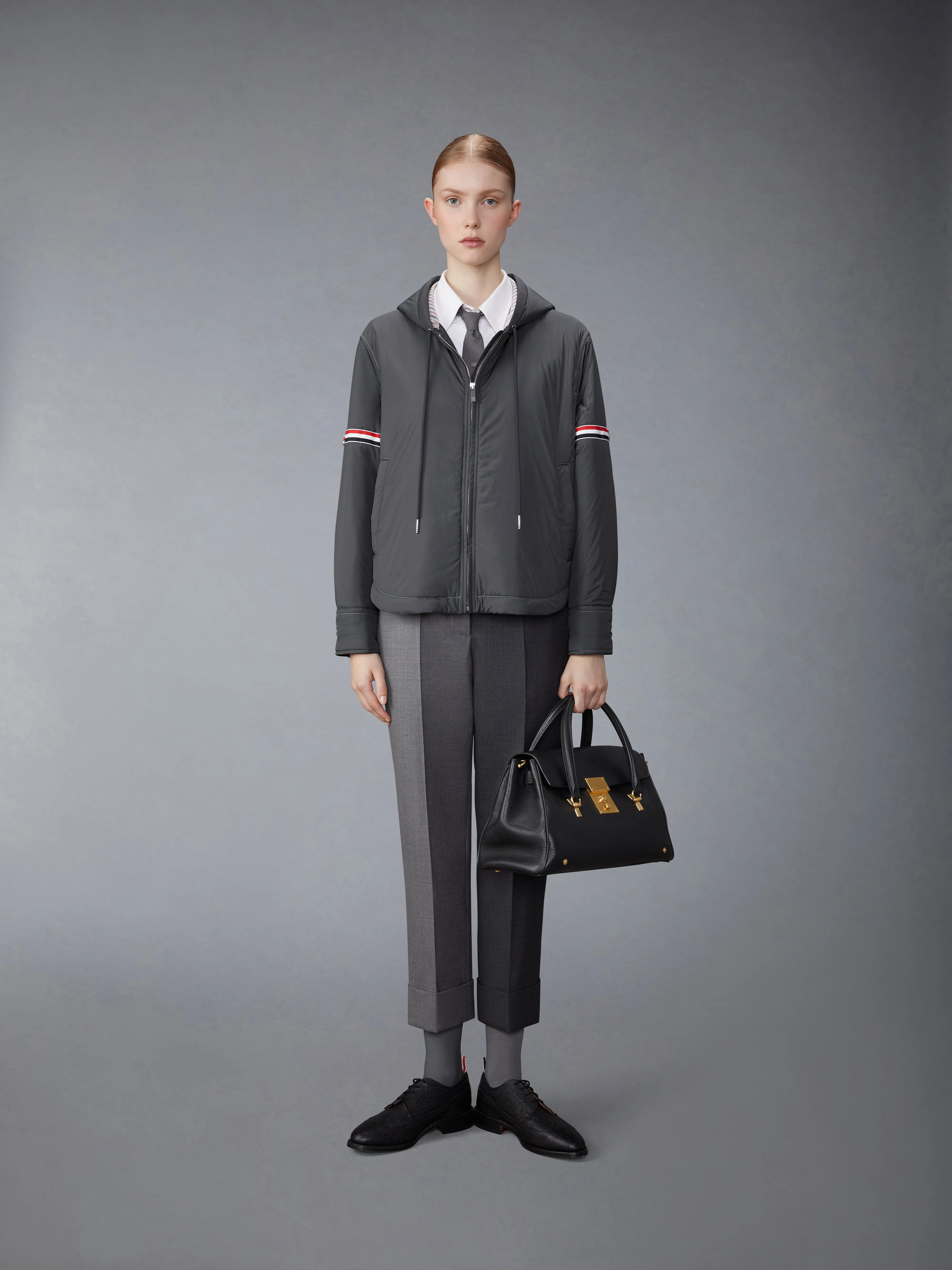 ULTRA LIGHT NYLON TECH DOWN ARMBAND JACKET sold by Thom Browne product image thumbnail 4