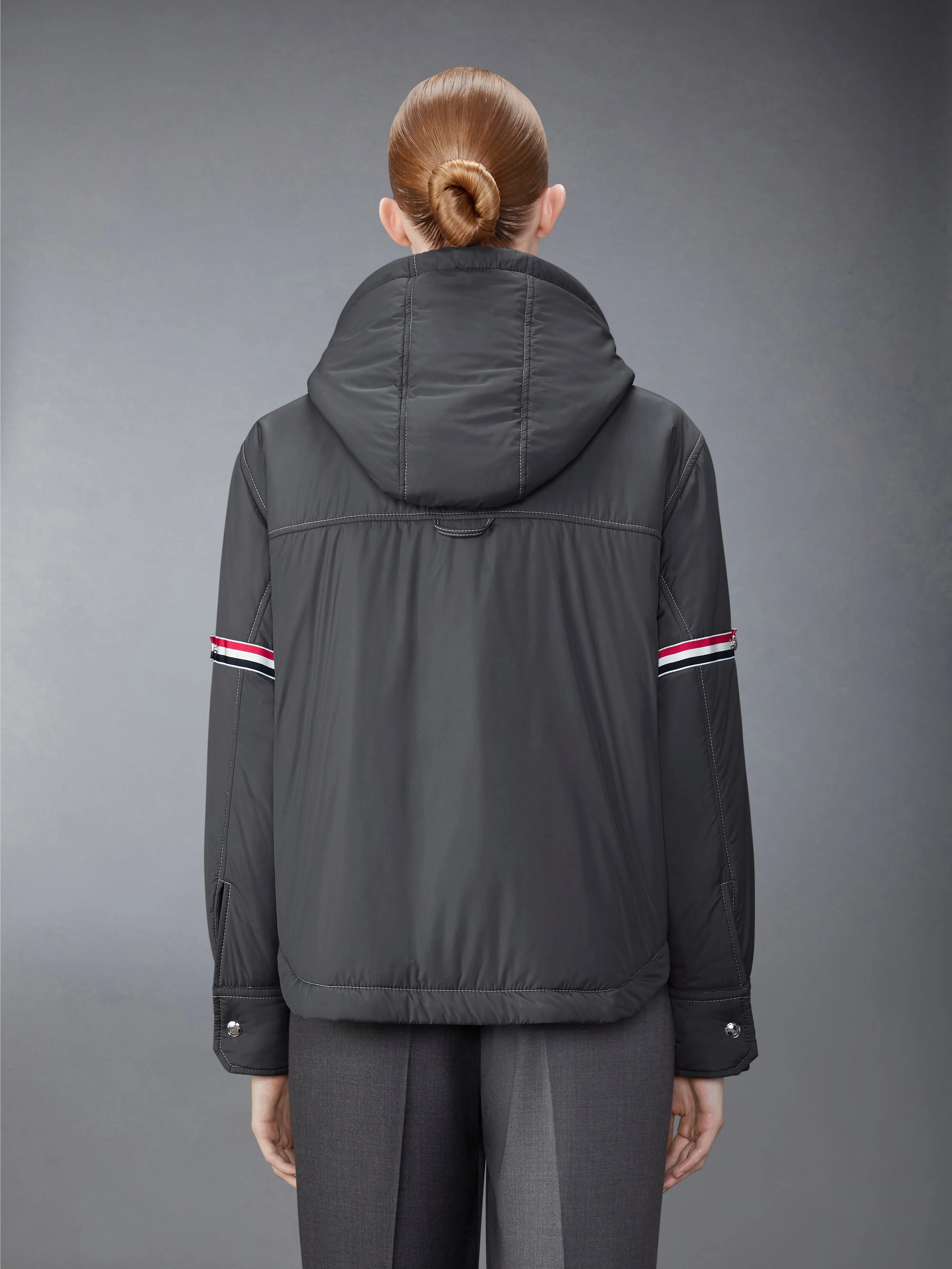 ULTRA LIGHT NYLON TECH DOWN ARMBAND JACKET sold by Thom Browne product image thumbnail 3