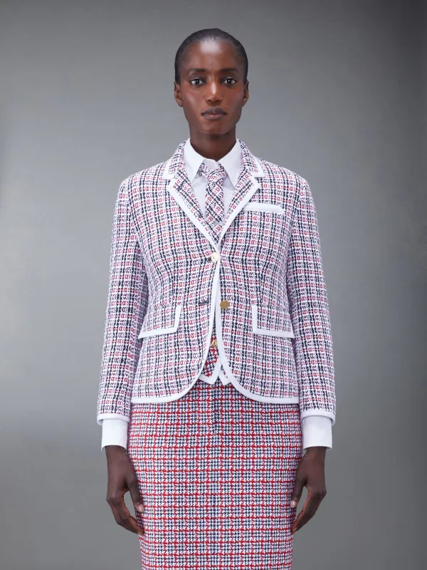 CHECK CROCHET TWEED SLIM FIT SPORT COAT sold by Thom Browne