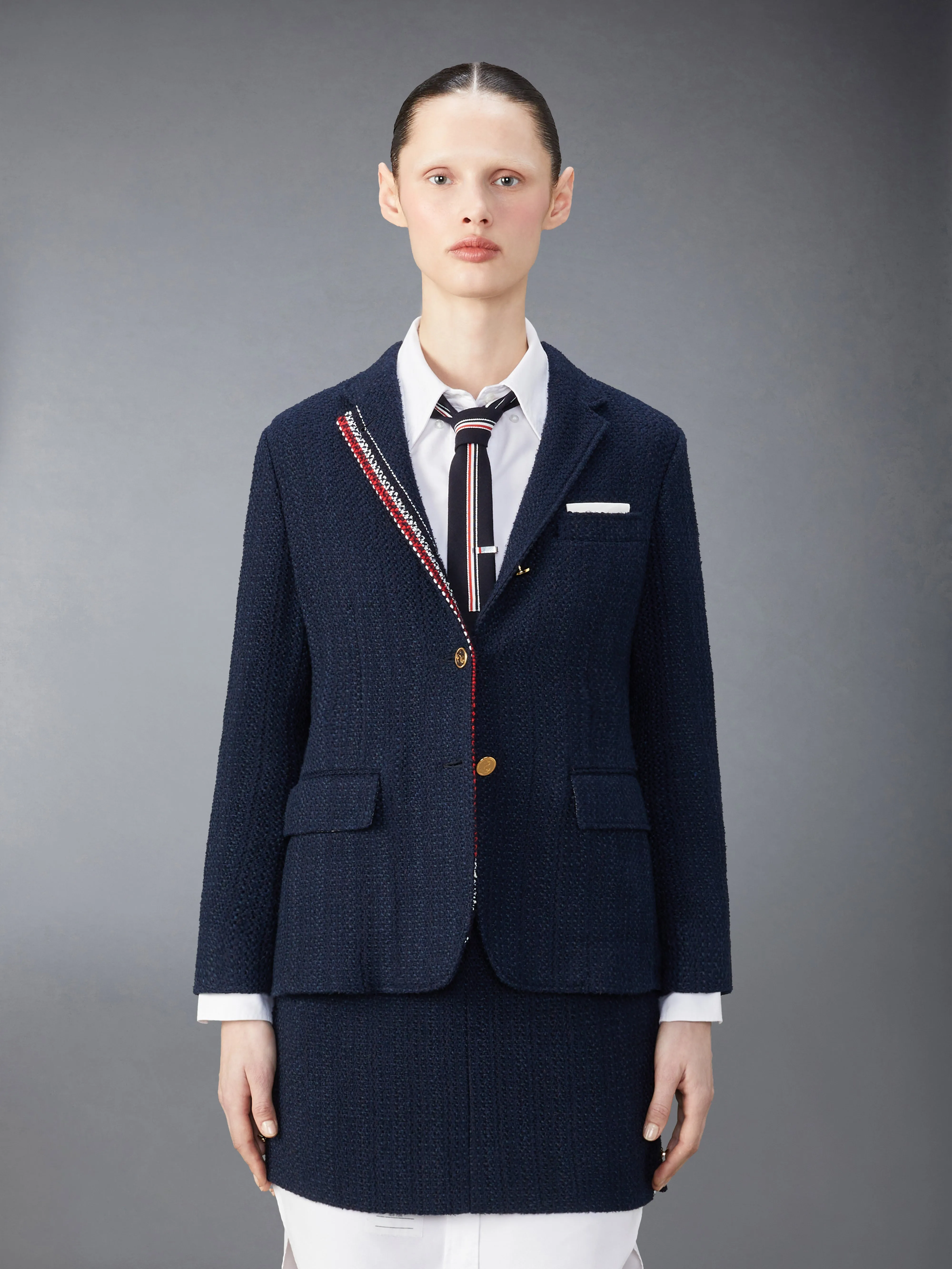 CLASSIC TWEED SPORT COAT sold by Thom Browne