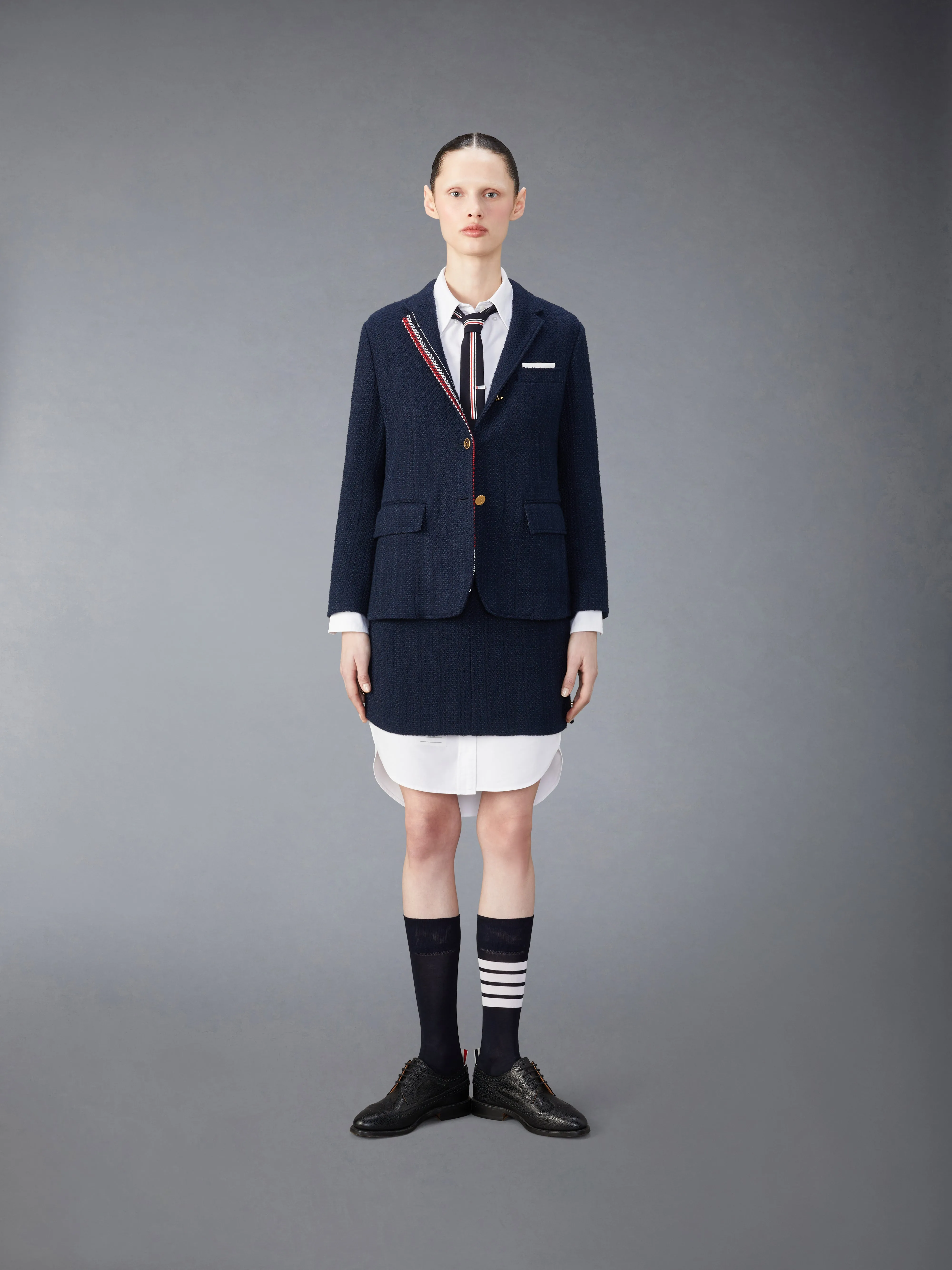 CLASSIC TWEED SPORT COAT sold by Thom Browne product image thumbnail 3