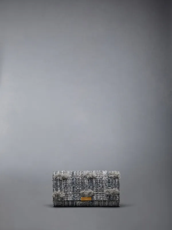 TWEED CROSSBODY FLAP WALLET sold by Thom Browne