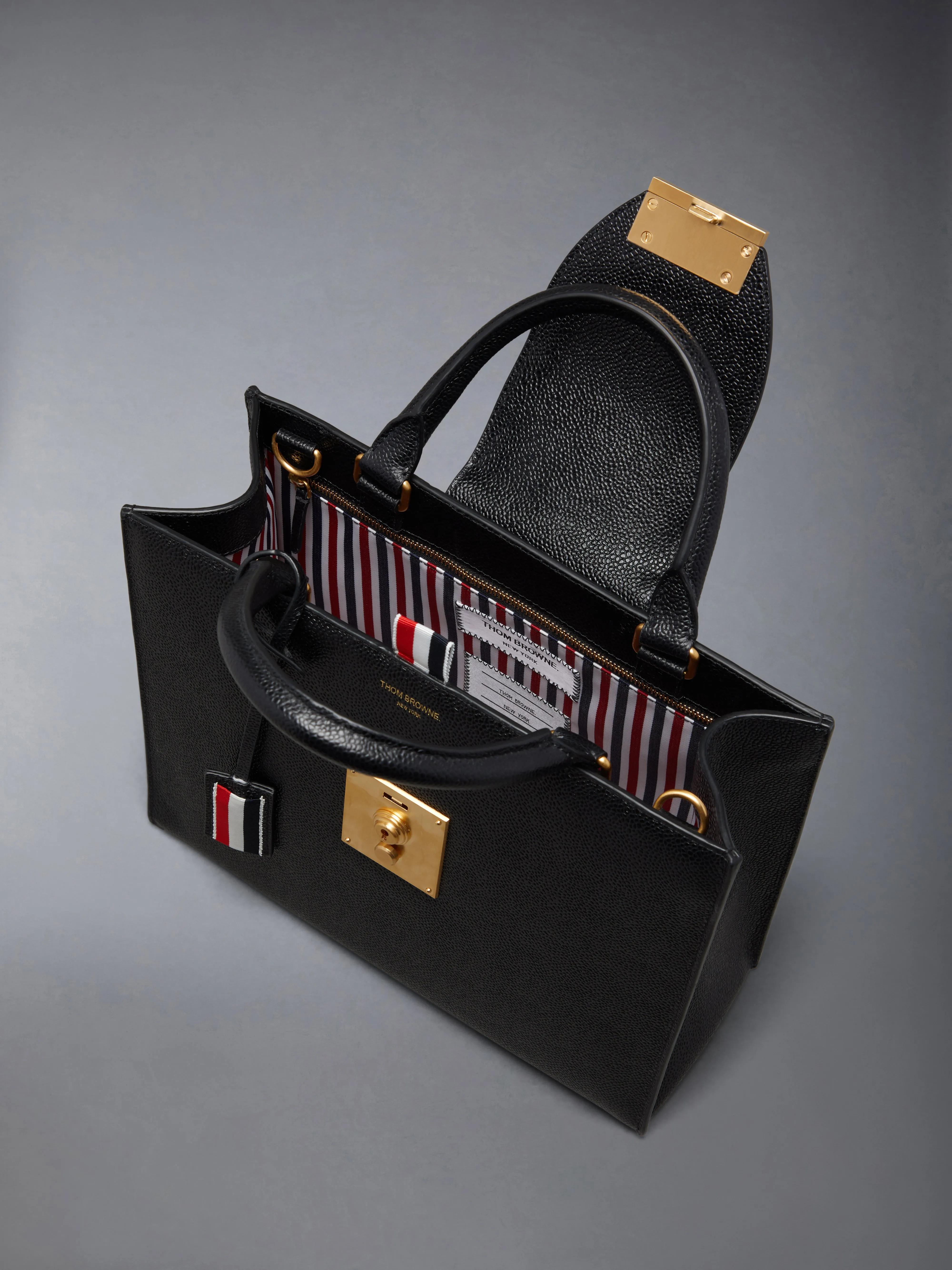 PEBBLE GRAIN SMALL MR. THOM TOTE sold by Thom Browne product image thumbnail 5