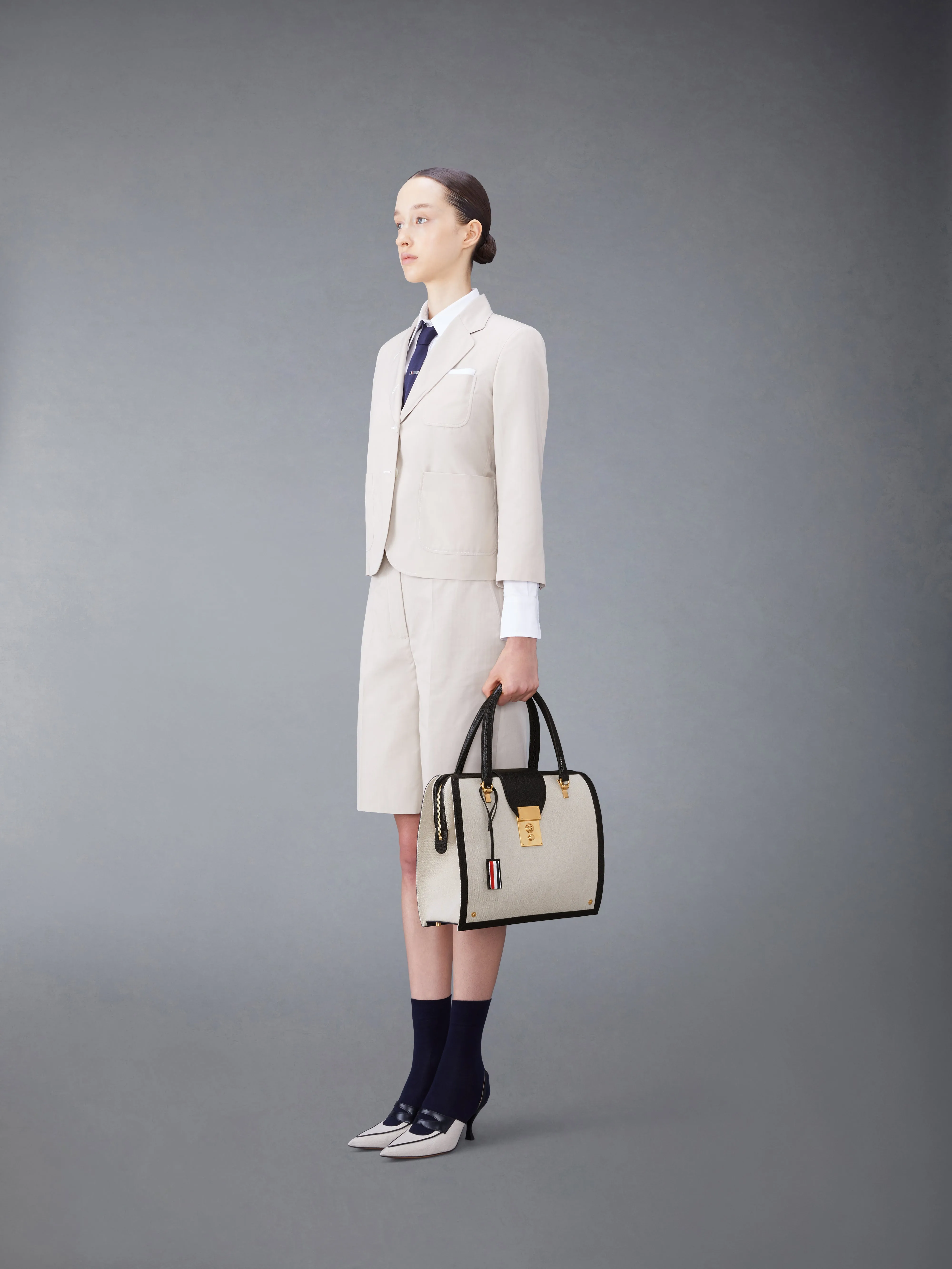 COTTON CANVAS MRS. THOM BAG sold by Thom Browne product image thumbnail 2