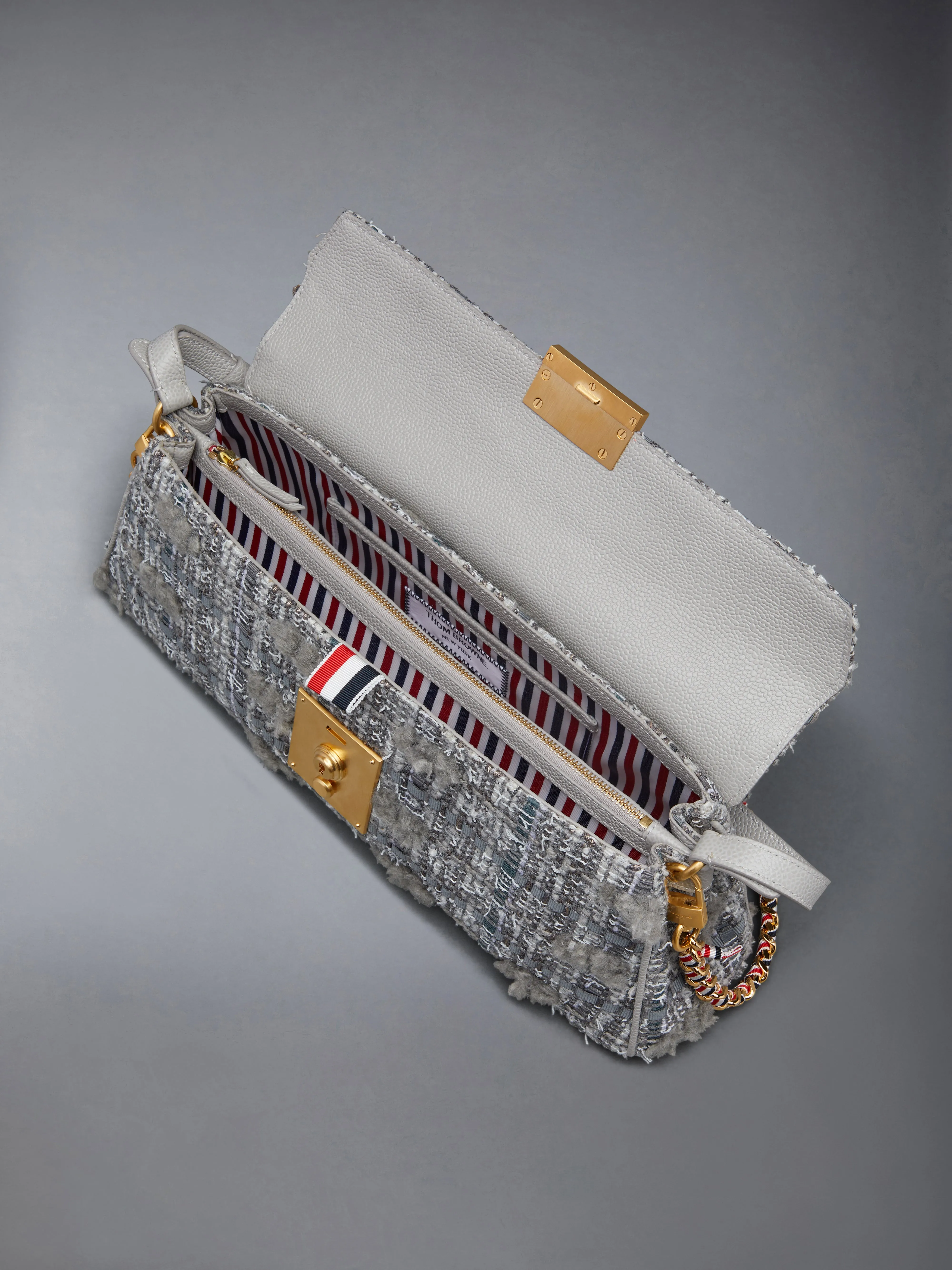 TWEED MRS. THOM BAGUETTE CLUTCH sold by Thom Browne product image thumbnail 5