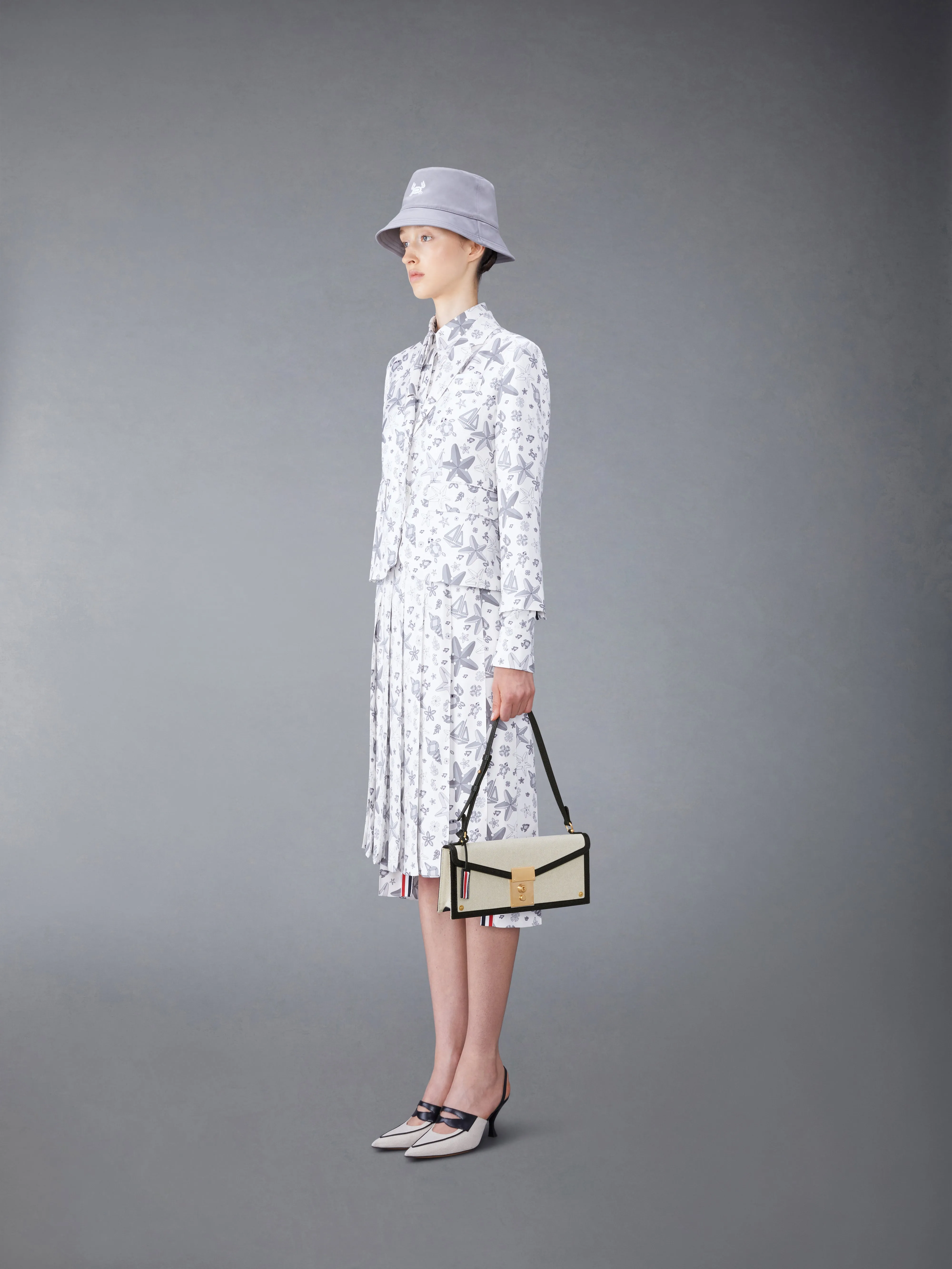 COTTON CANVAS MRS. THOM BAGUETTE BAG sold by Thom Browne product image thumbnail 2