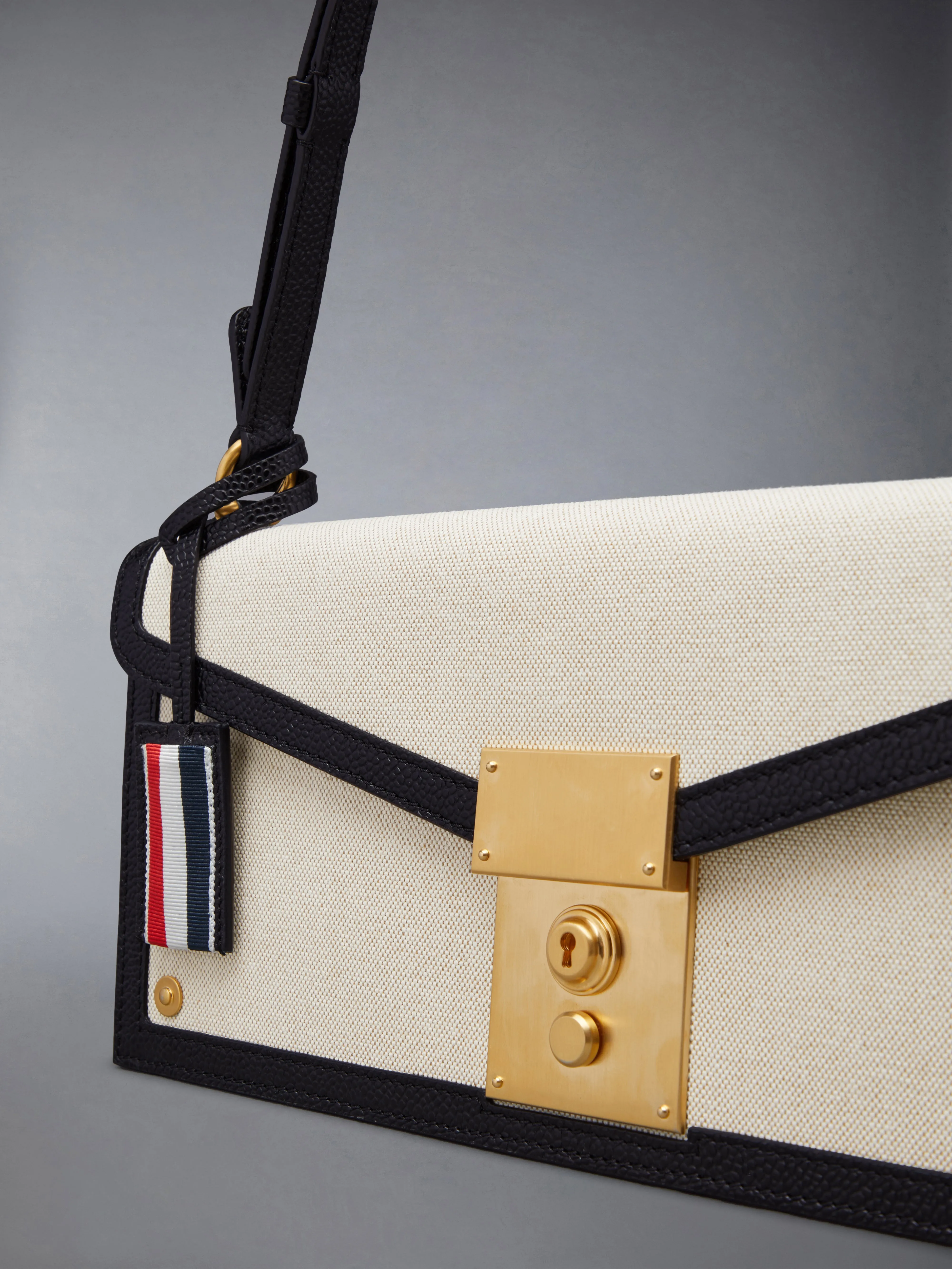 COTTON CANVAS MRS. THOM BAGUETTE BAG sold by Thom Browne product image thumbnail 3
