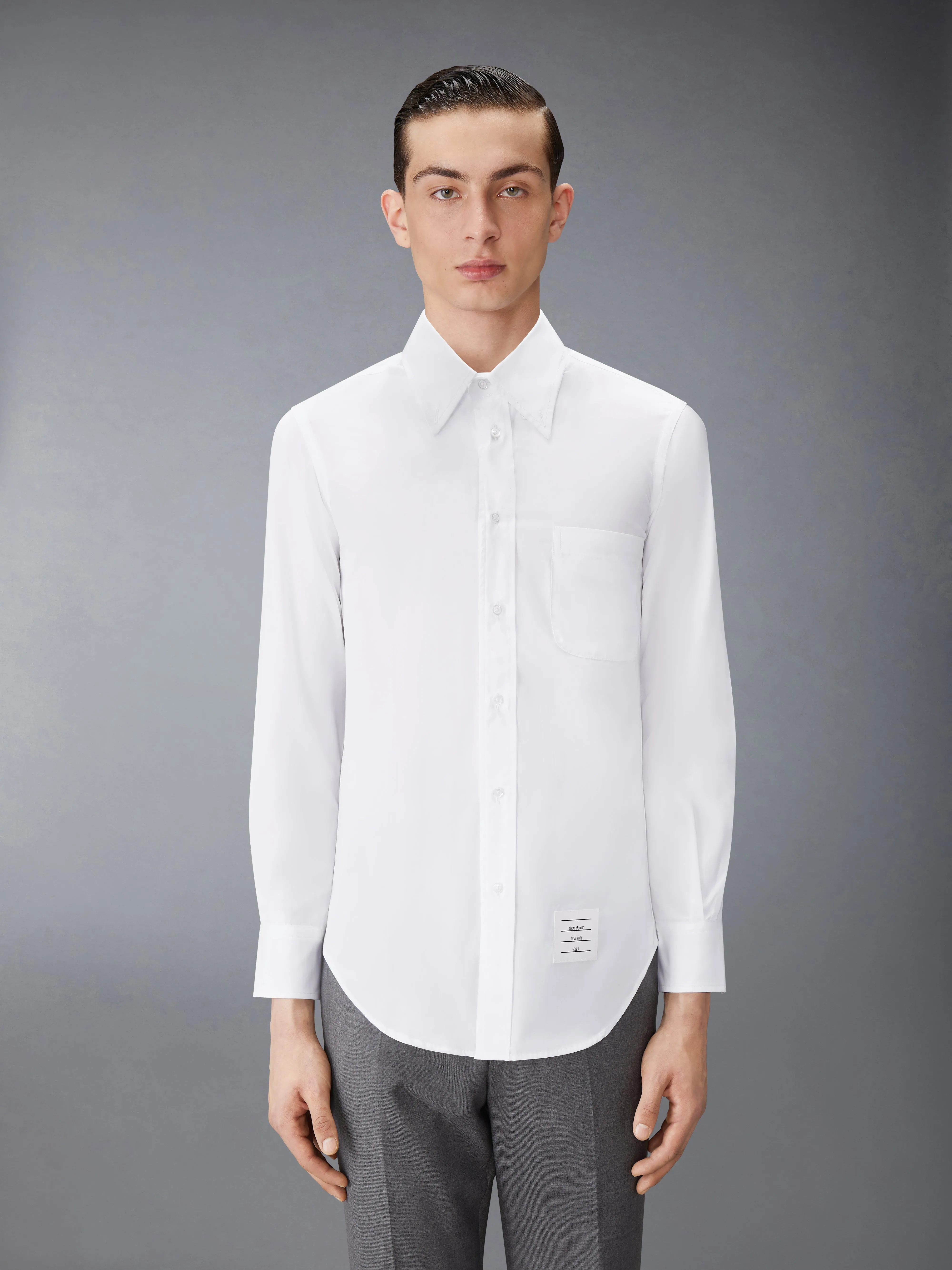 SOLID POPLIN CLASSIC SHIRT sold by Thom Browne product image thumbnail 2