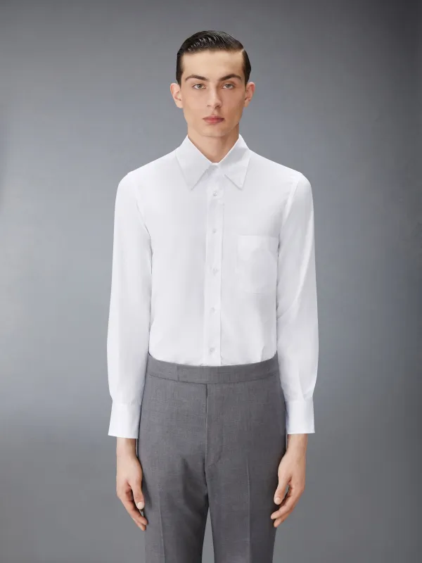 SOLID POPLIN CLASSIC SHIRT sold by Thom Browne