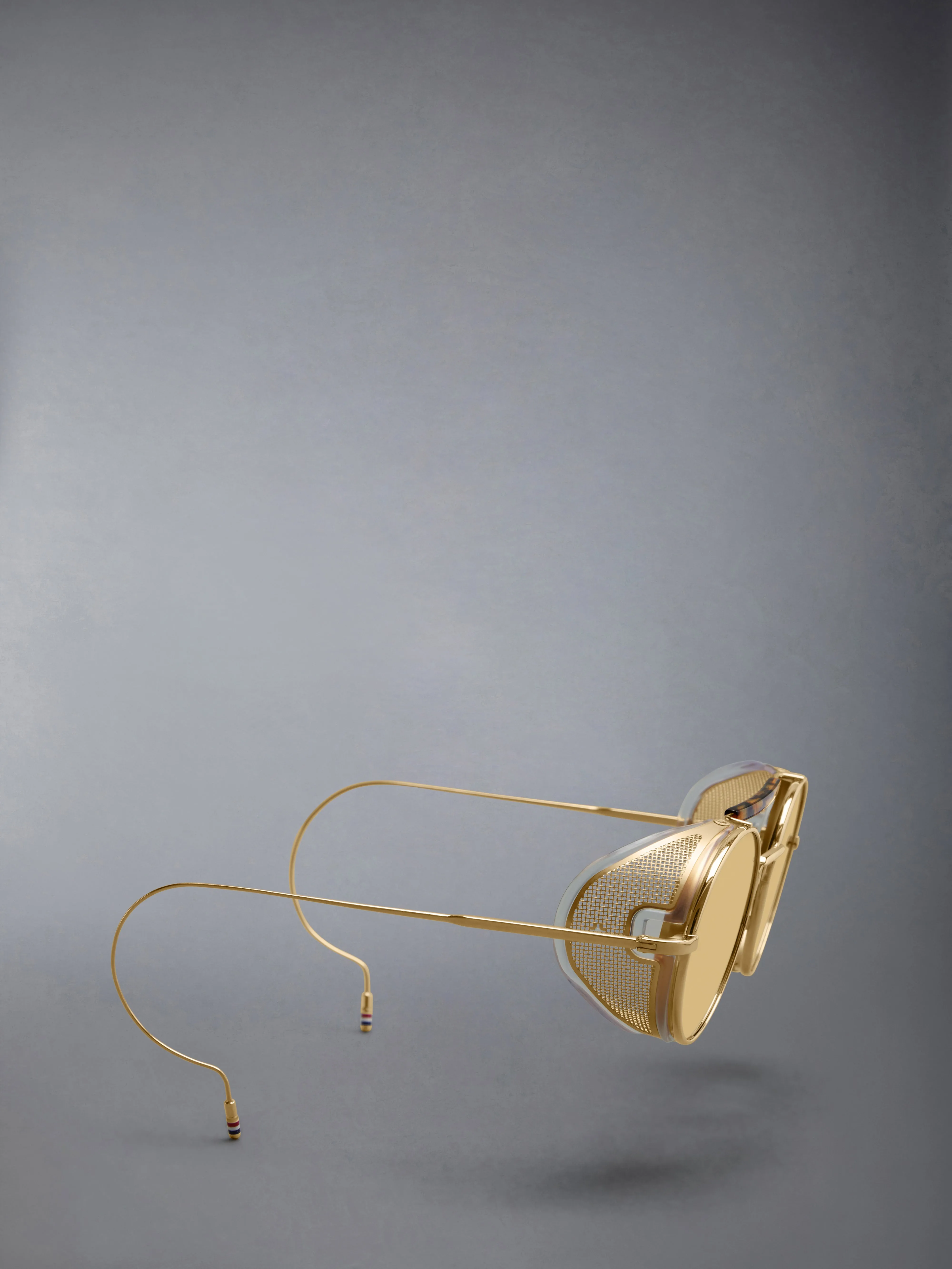 LIMITED EDITION ACETATE AND TITANIUM ROUND SUNGLASSES sold by Thom Browne product image thumbnail 4