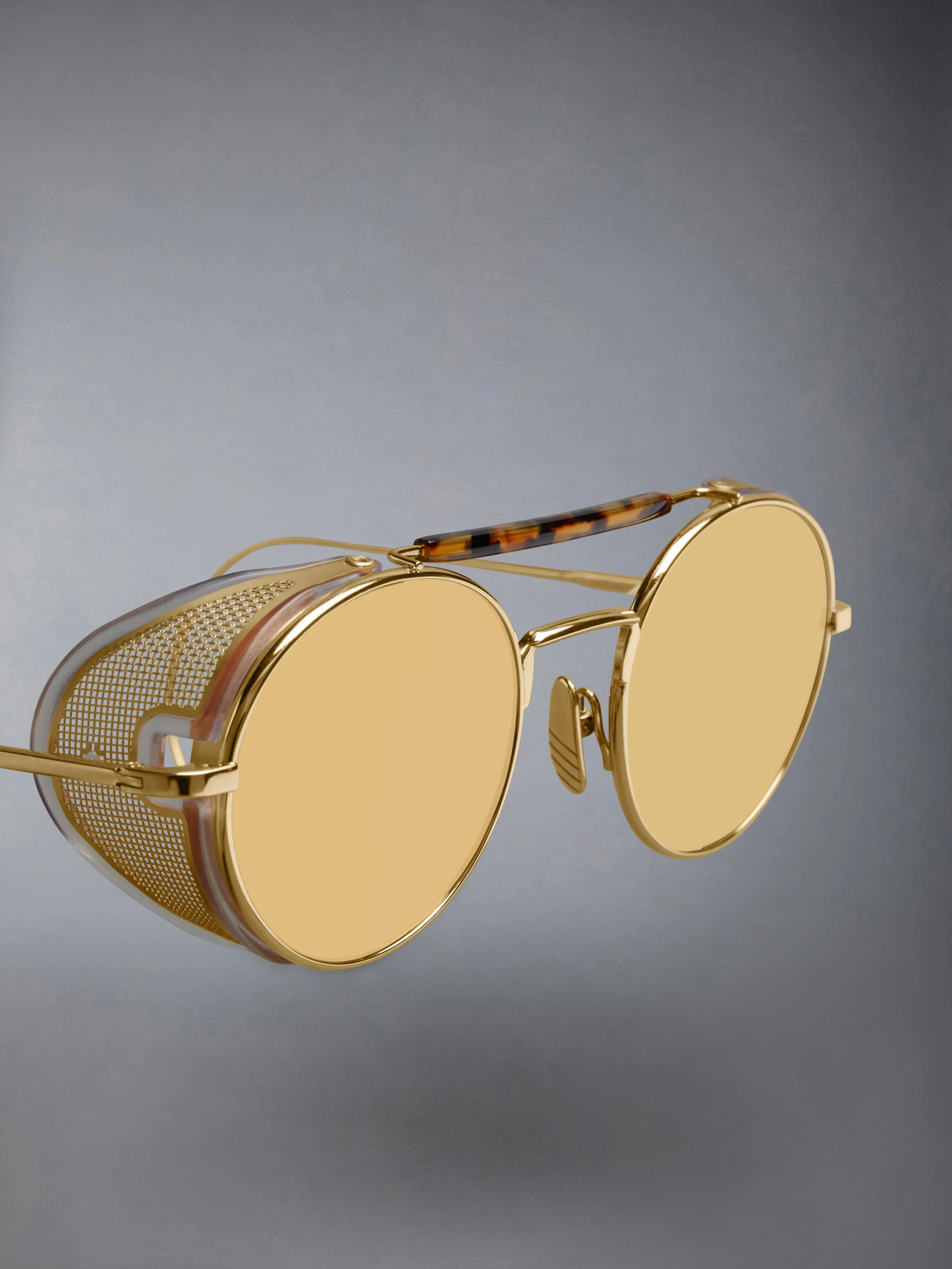 LIMITED EDITION ACETATE AND TITANIUM ROUND SUNGLASSES sold by Thom Browne product image thumbnail 5