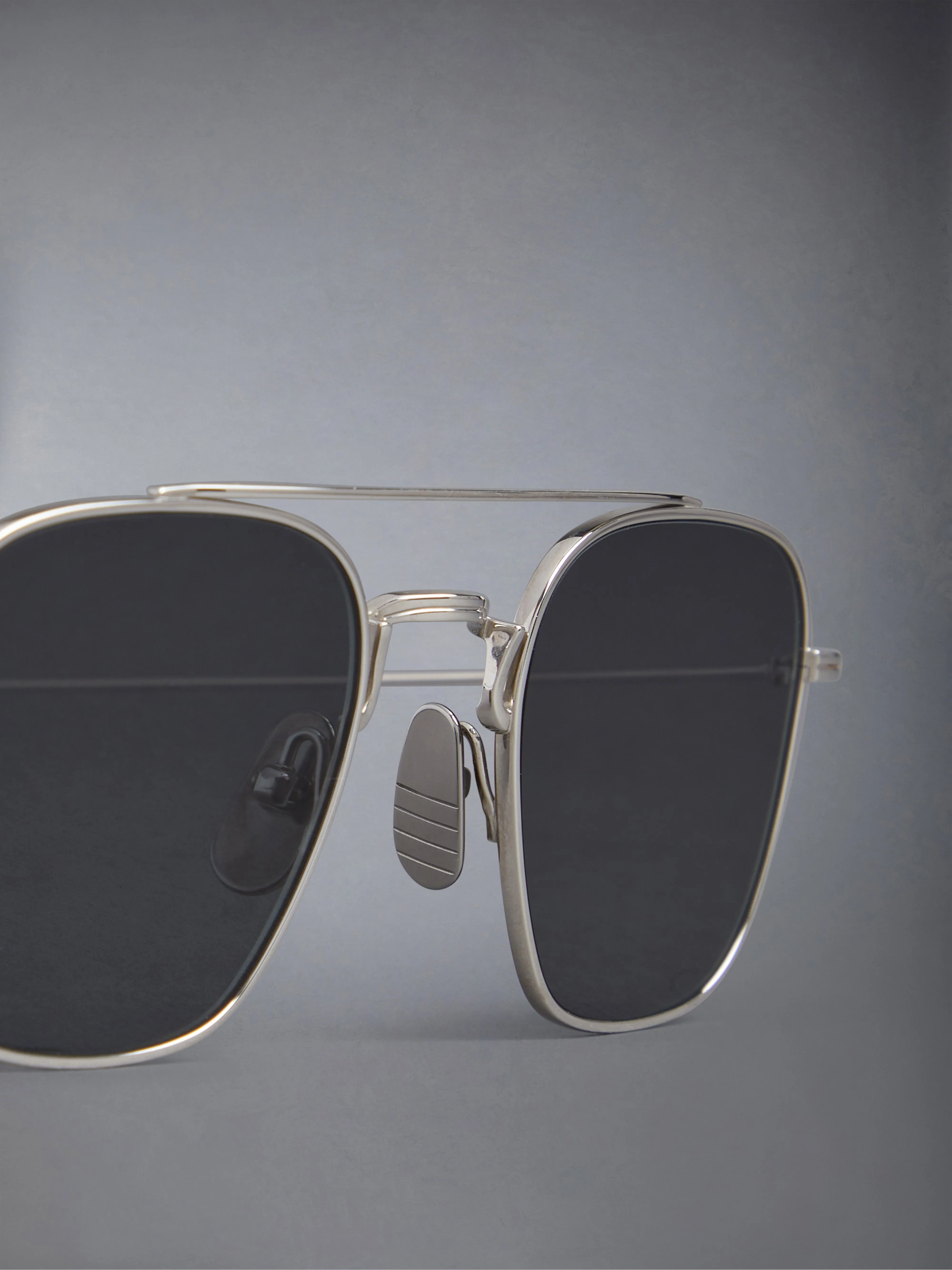 TITANIUM SQUARED AVIATOR SUNGLASSES sold by Thom Browne product image thumbnail 5
