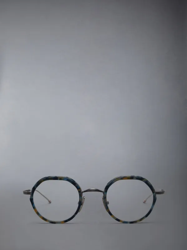 ACETATE AND TITANIUM ROUND EYEGLASSES sold by Thom Browne