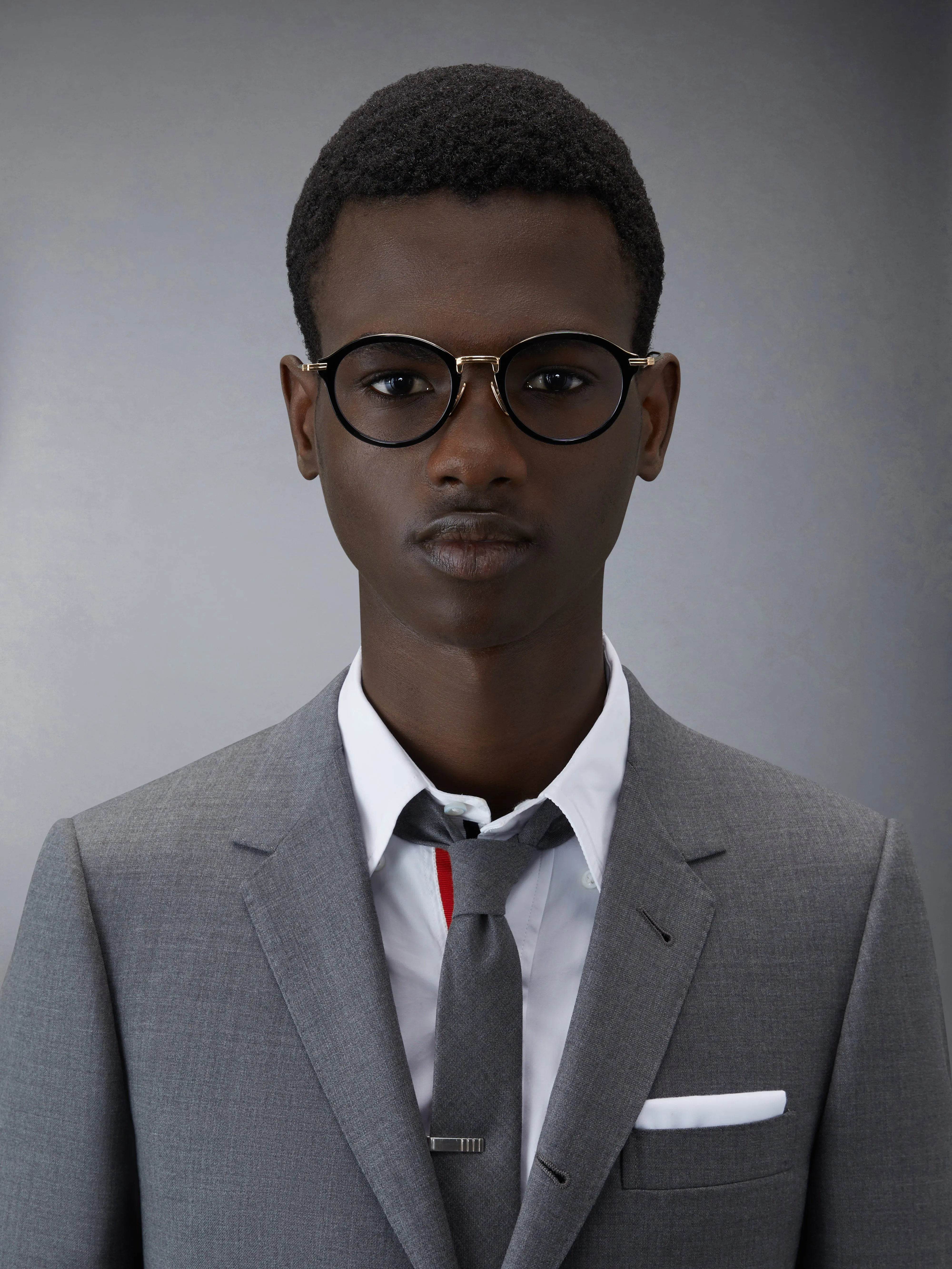 ACETATE AND TITANIUM ROUND EYEGLASSES sold by Thom Browne product image thumbnail 2