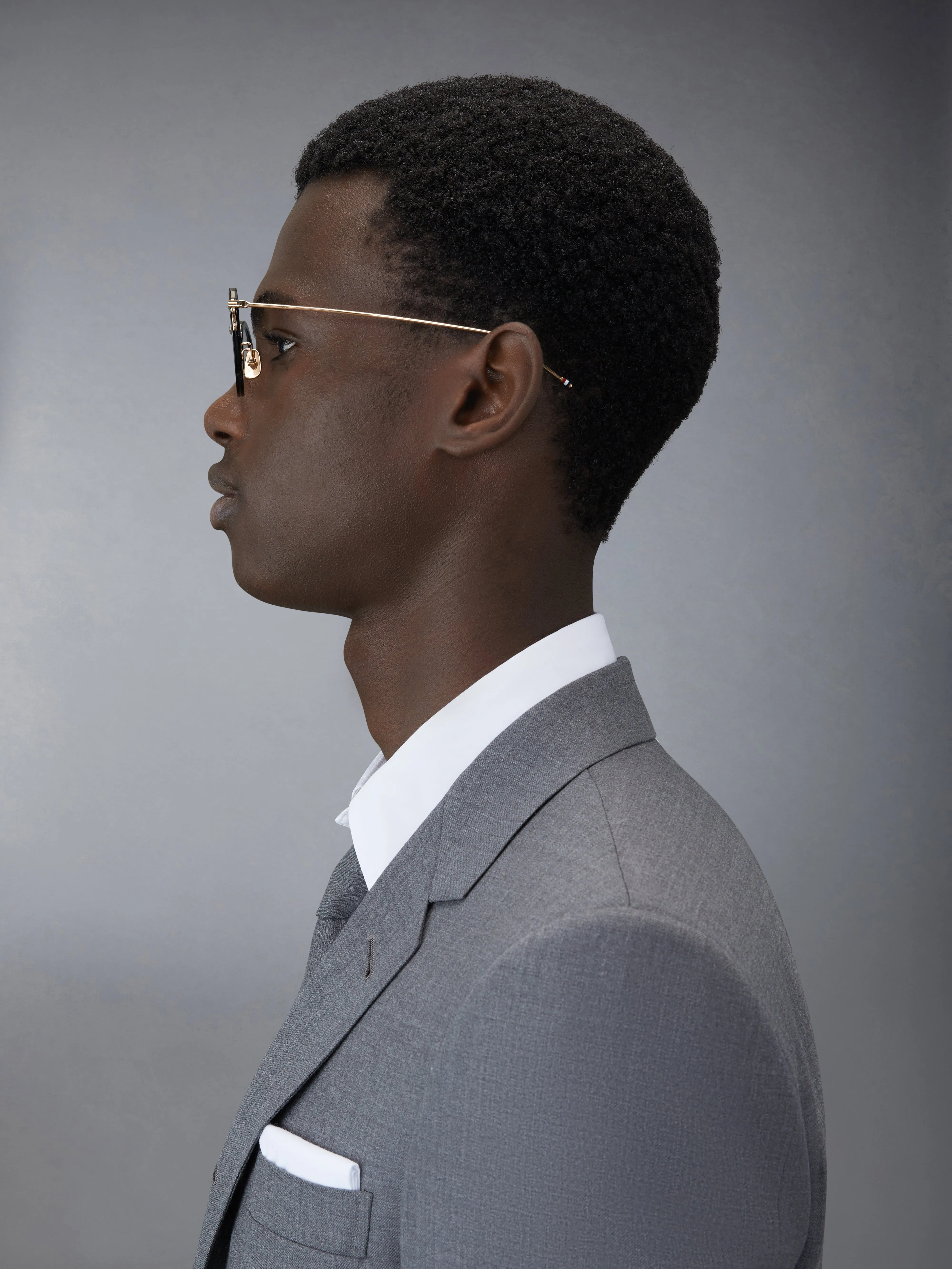 ACETATE AND TITANIUM ROUND EYEGLASSES sold by Thom Browne product image thumbnail 3