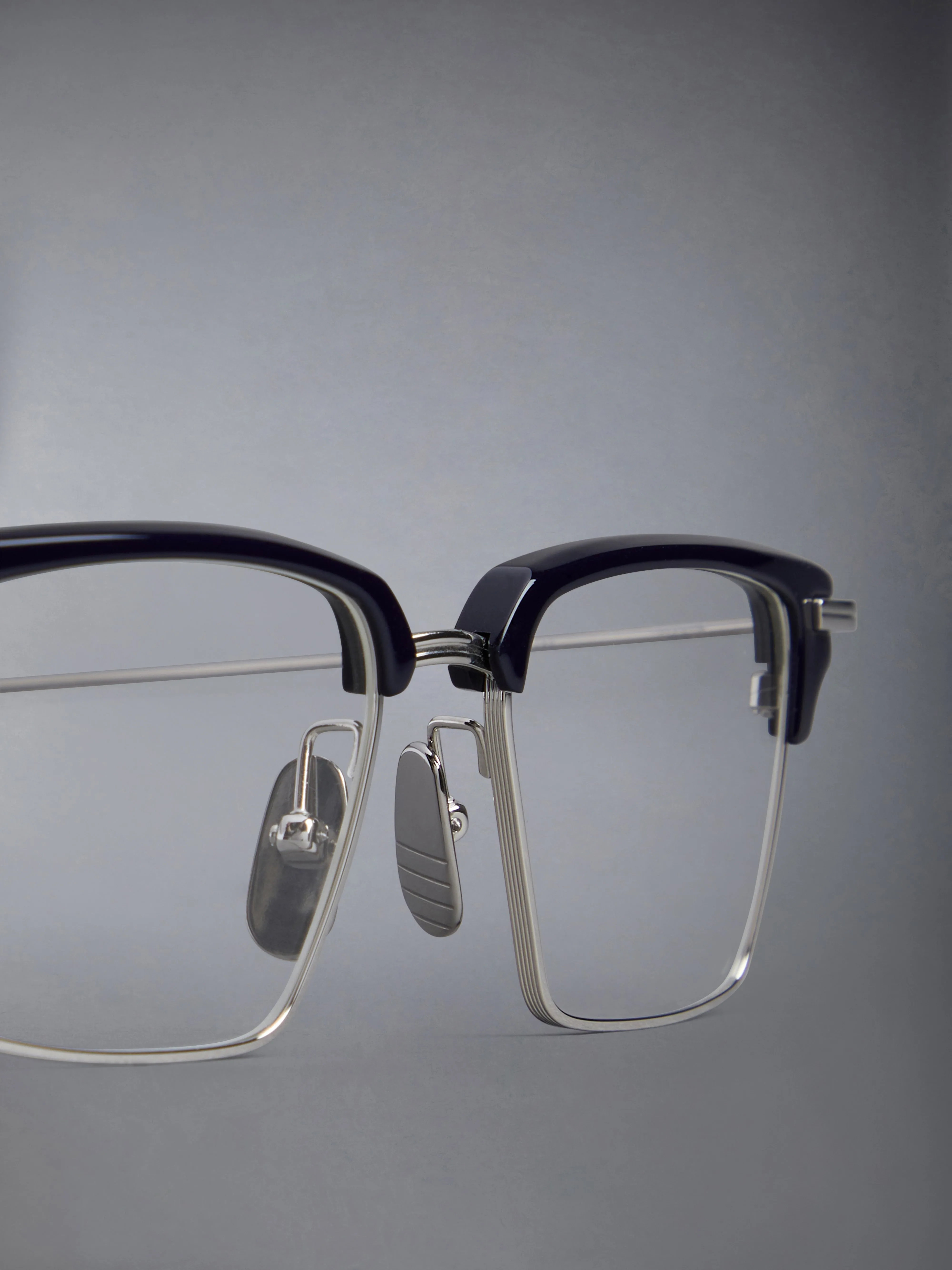 ACETATE AND TITANIUM RECTANGULAR EYEGLASSES sold by Thom Browne product image thumbnail 5