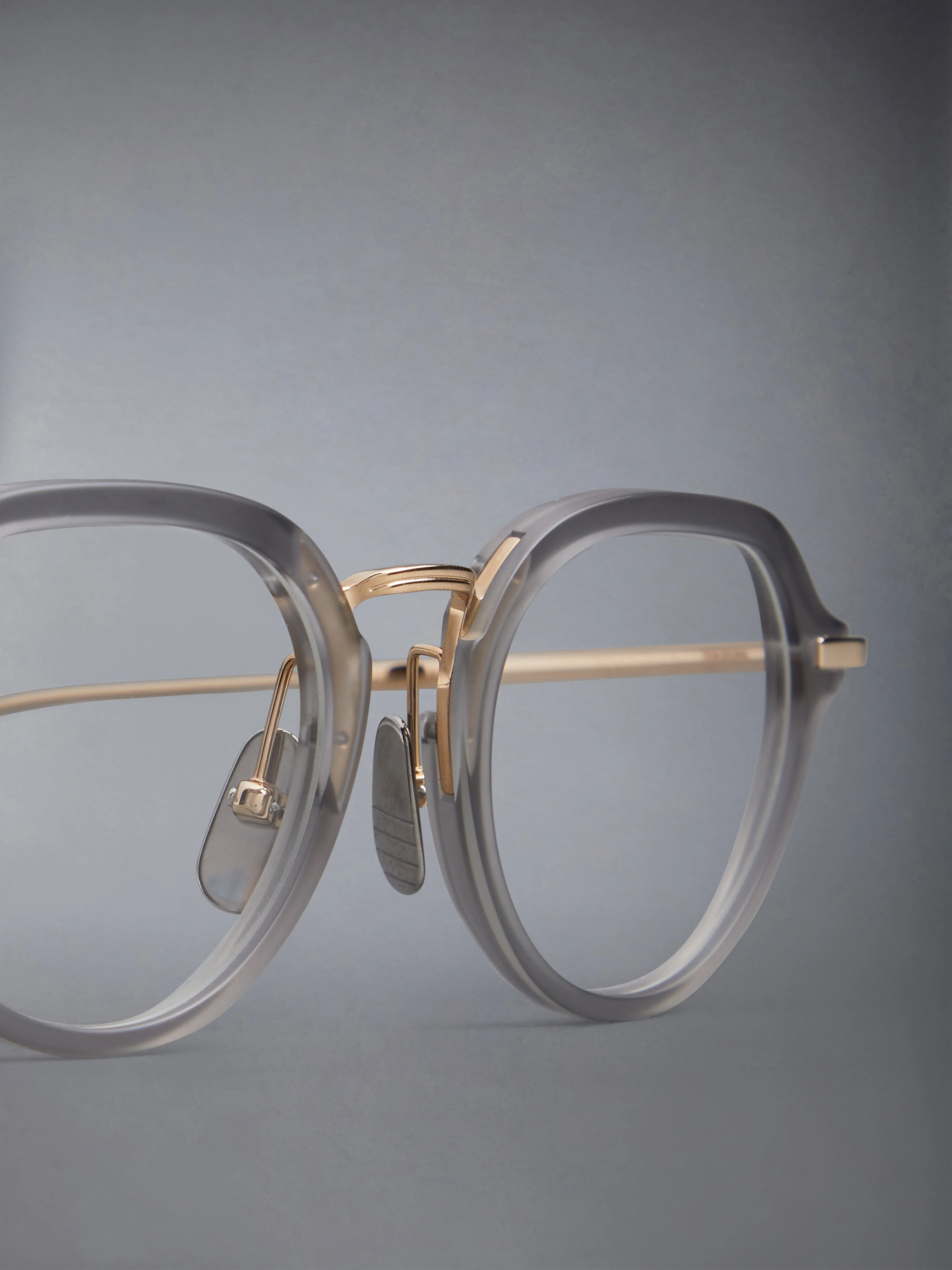 ACETATE AND TITANIUM ROUND EYEGLASSES sold by Thom Browne product image thumbnail 5