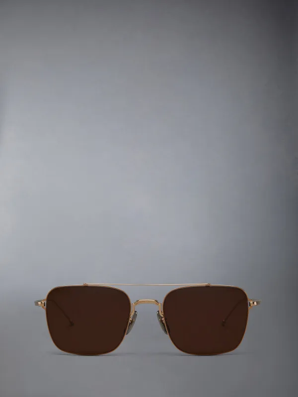 TITANIUM AVIATOR SUNGLASSES sold by Thom Browne