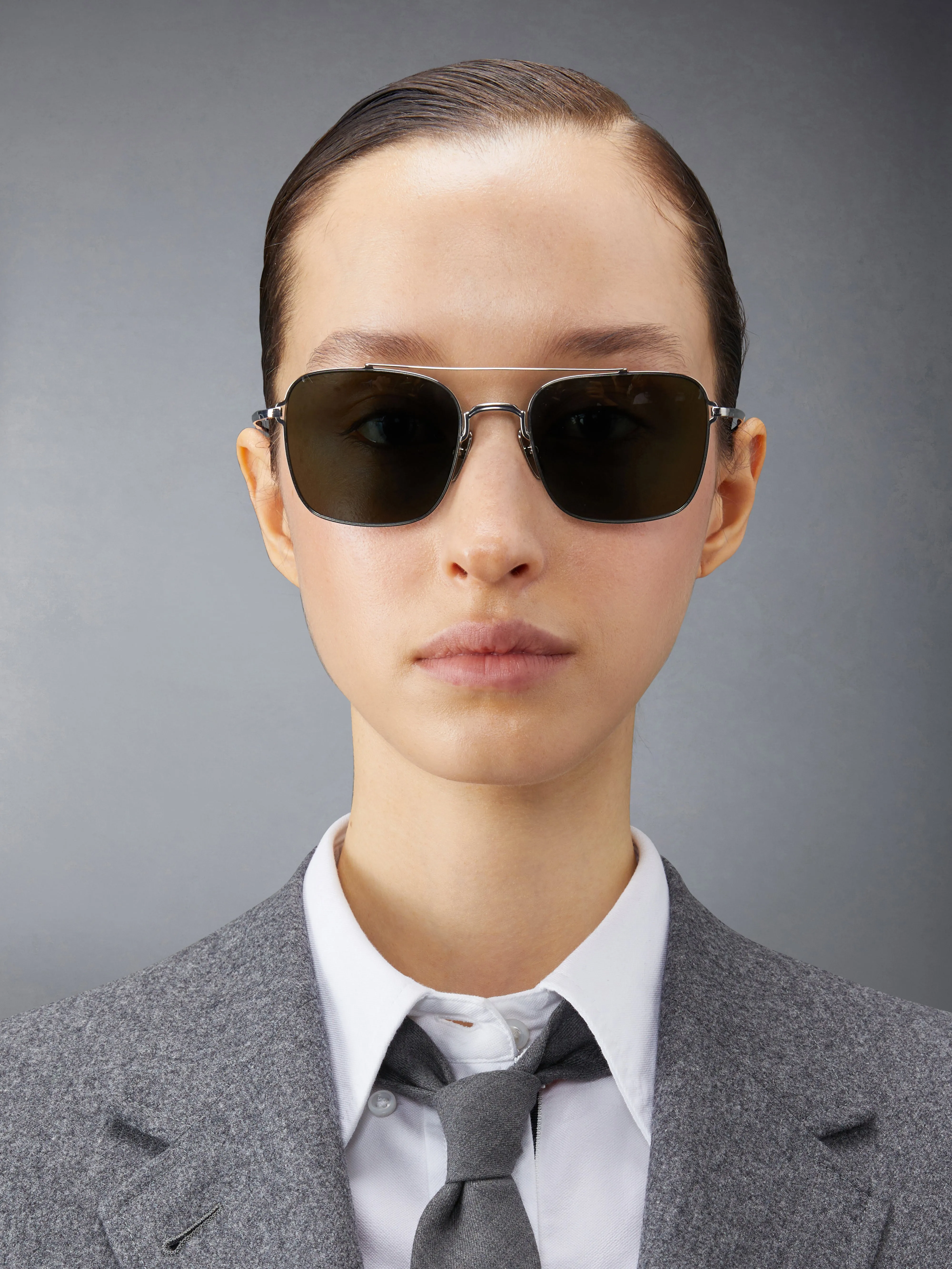 TITANIUM AVIATOR SUNGLASSES sold by Thom Browne product image thumbnail 2