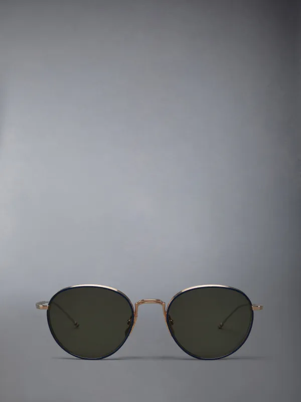 TITANIUM ROUND SUNGLASSES sold by Thom Browne