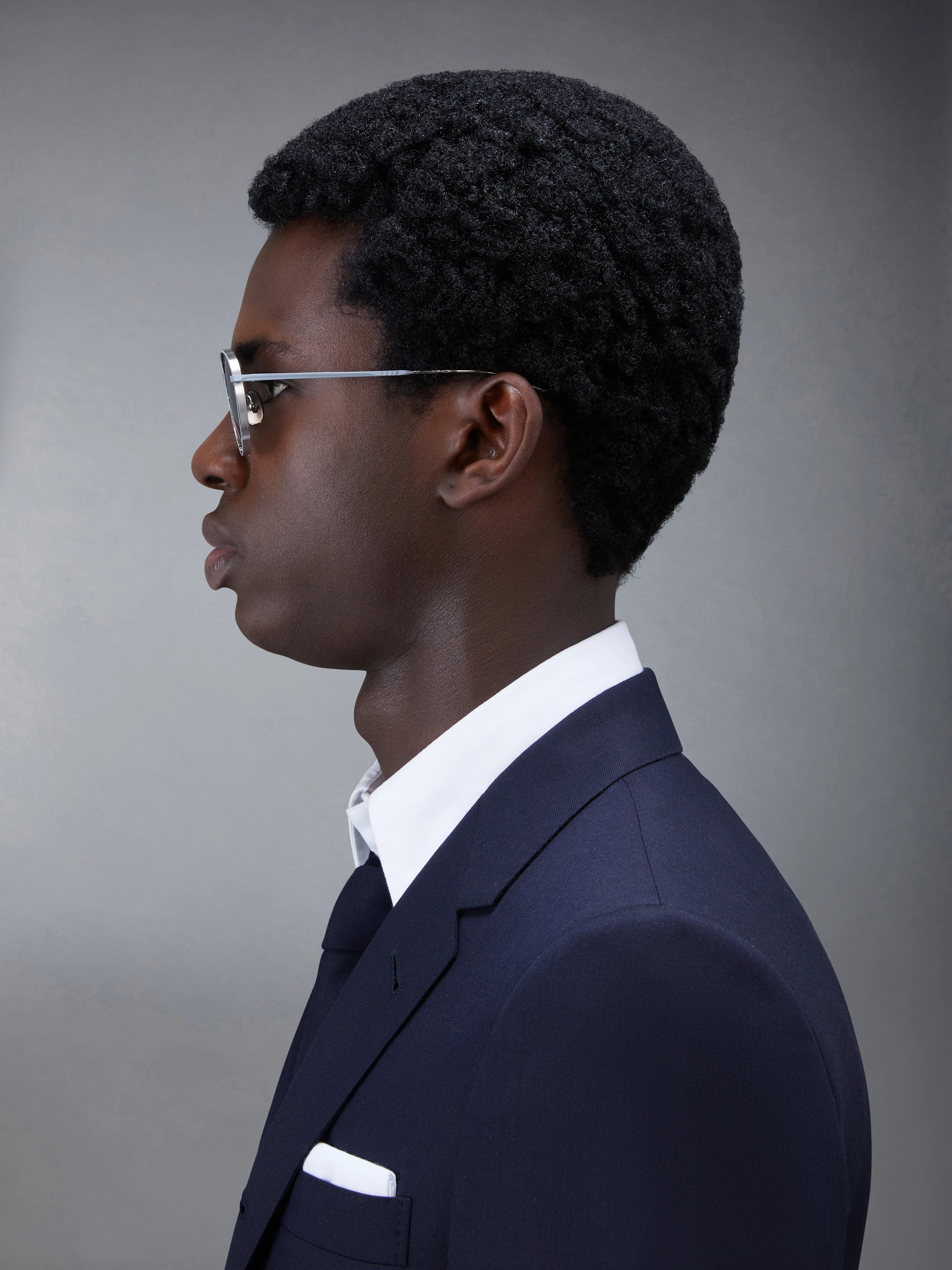 TITANIUM ROUND SUNGLASSES sold by Thom Browne product image thumbnail 3